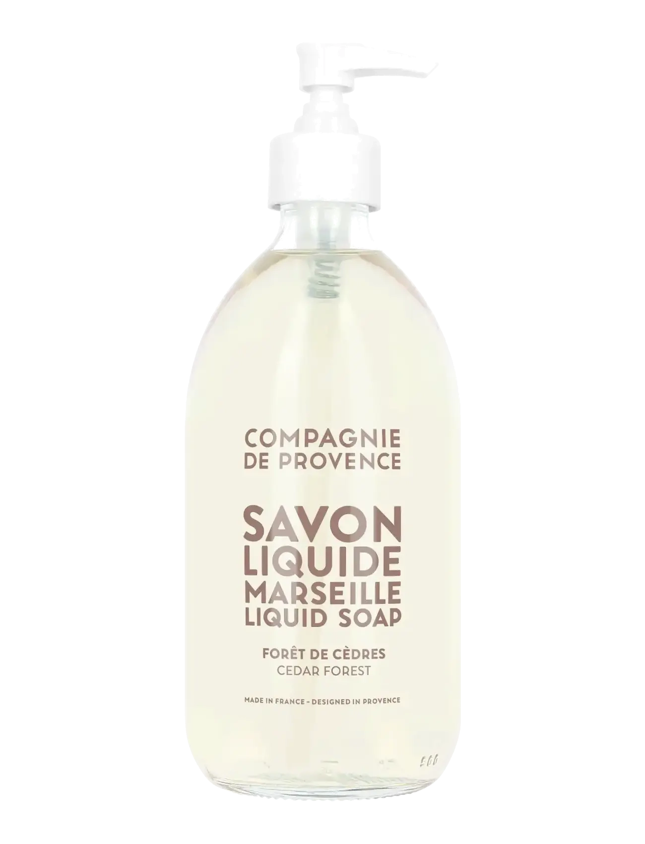 La Compagnie de Provence Liquid Marseille Soap 495Ml Cedar Forest, 495 ml, Hand Soap, Nackt - Homeware