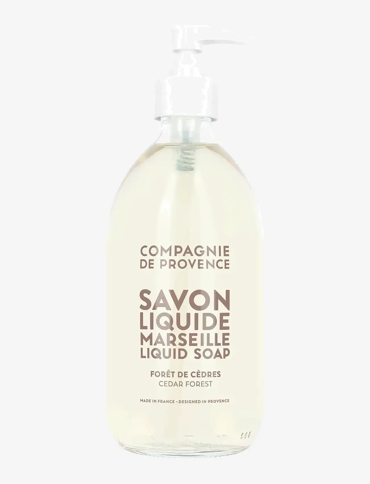 La Compagnie de Provence - LIQUID MARSEILLE SOAP 495ML CEDAR FOREST - nestesaippuat - clear - 0