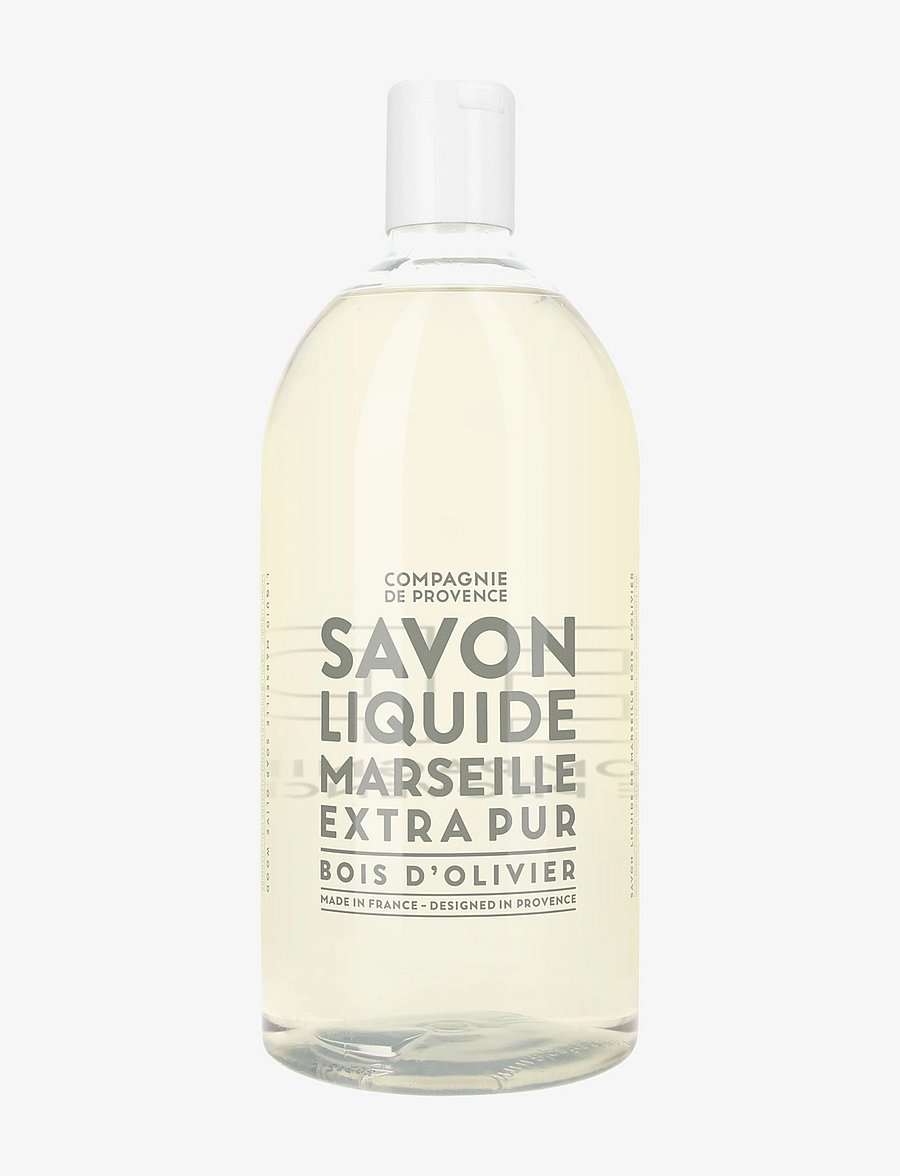 La Compagnie de Provence - LIQUID MARSEILLE SOAP REFILL OLIVE WOOD 1 L - nachfüllpackung handseife - clear - 0