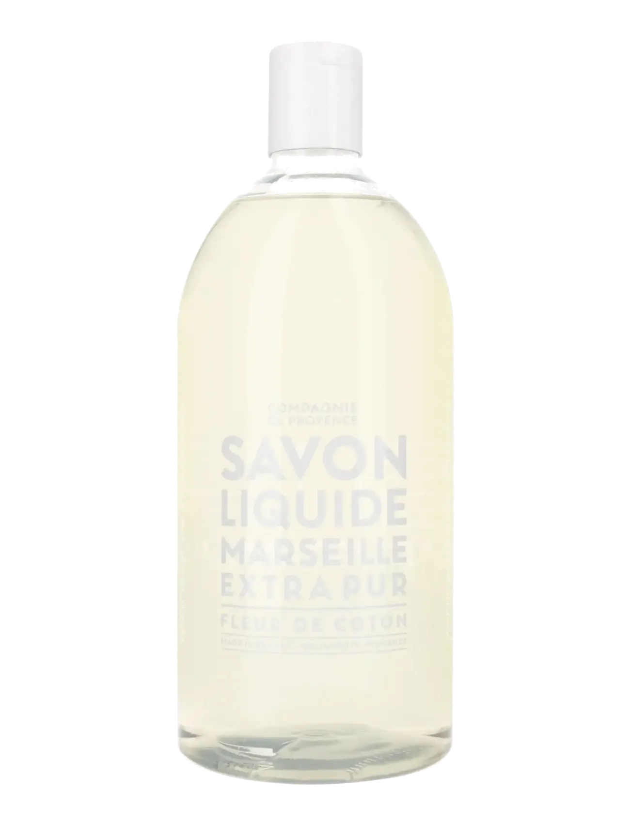 La Compagnie de Provence Liquid Marseille Soap Refill Cotton Flower 1 L, 1000 ml, Hand Soap, Nackt - Wash Refill, Homeware