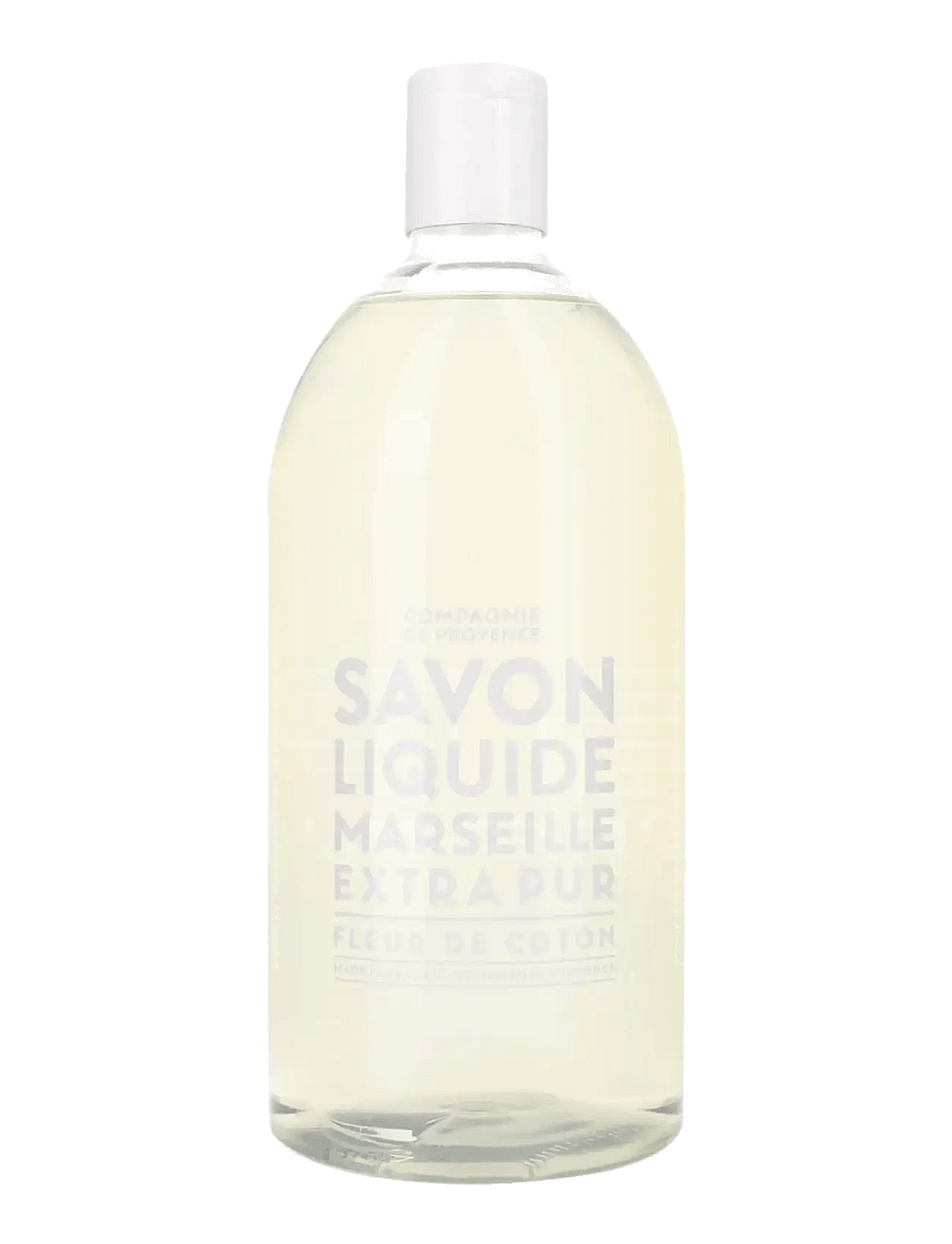 La Compagnie de Provence - LIQUID MARSEILLE SOAP REFILL COTTON FLOWER 1 L - käteseebi täitepakid - clear - 0