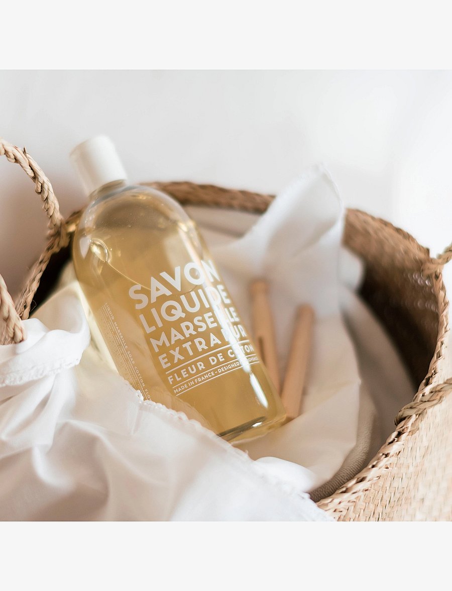 La Compagnie de Provence - LIQUID MARSEILLE SOAP REFILL COTTON FLOWER 1 L - käteseebi täitepakid - clear - 1