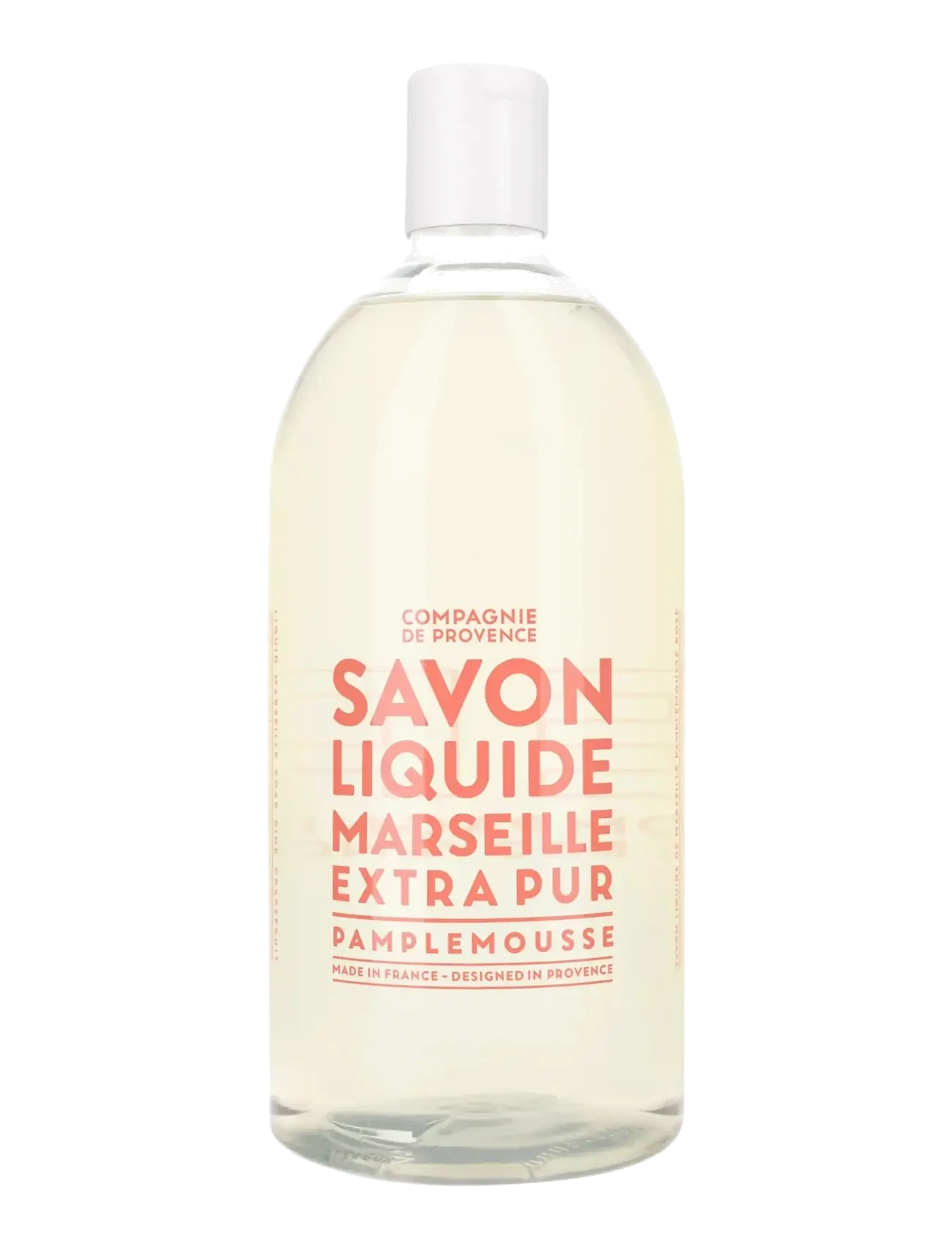 La Compagnie de Provence Liquid Marseille Soap Refill Pink Grapefruit 1 L, 1000 ml, Hand Soap, Nackt - Wash Refill, Homeware
