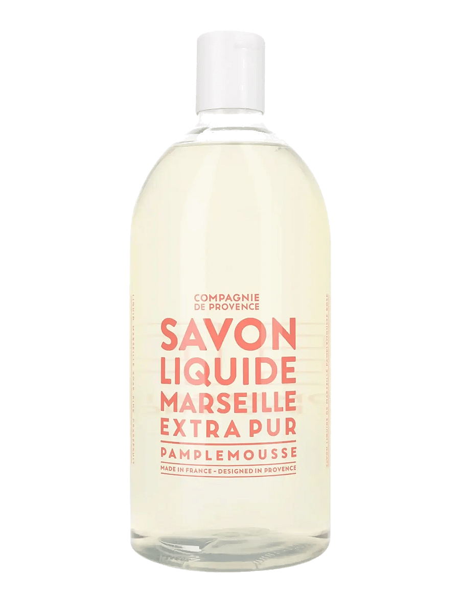 La Compagnie de Provence - LIQUID MARSEILLE SOAP REFILL PINK GRAPEFRUIT 1 L - käteseebi täitepakid - clear - 0