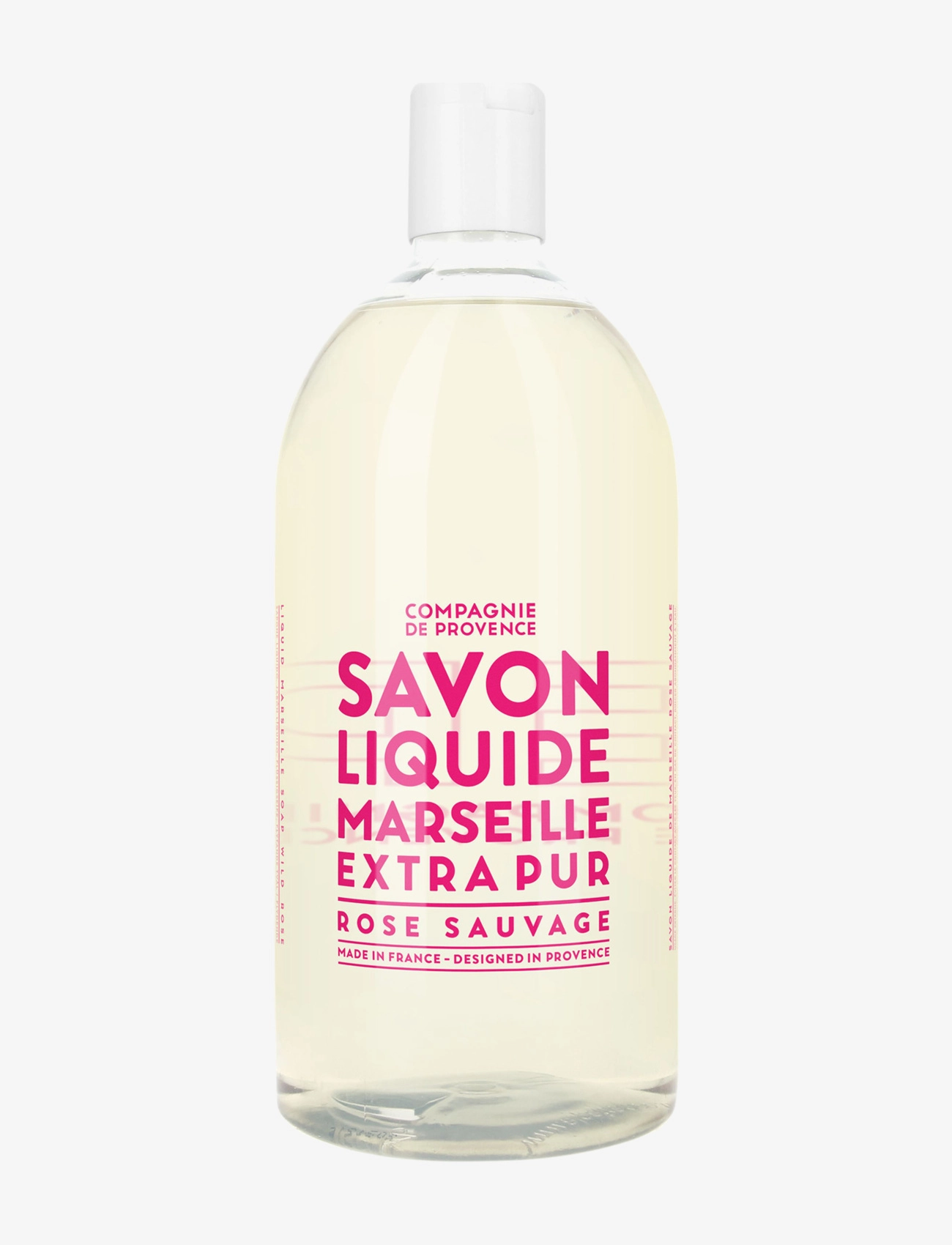 La Compagnie de Provence Liquid Marseille Soap Refill Wild Rose 1 L, 1000 ml, Hand Soap, Nackt - Wash Refill, Homeware