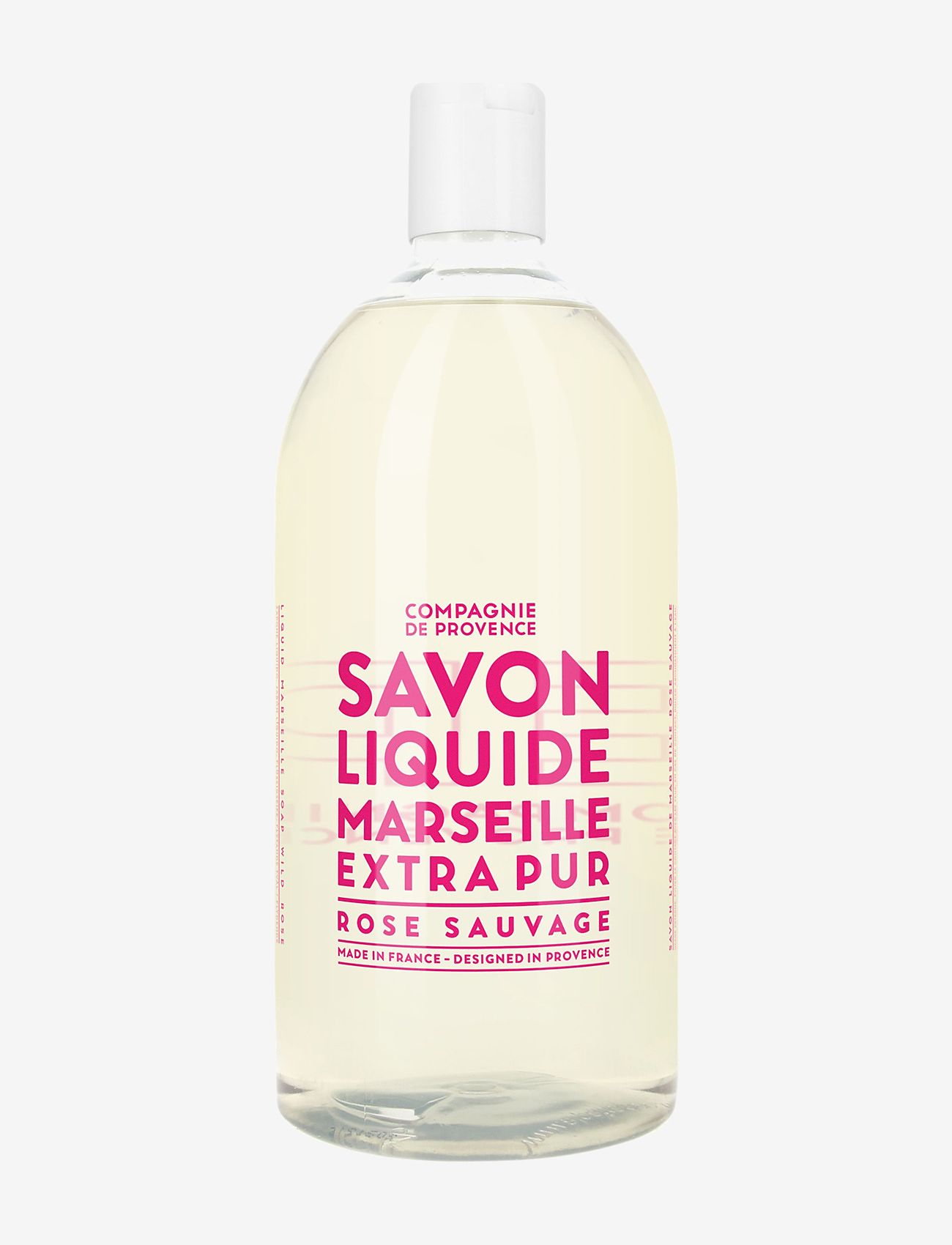 La Compagnie de Provence - LIQUID MARSEILLE SOAP REFILL WILD ROSE 1 L - tvål refill - clear - 0