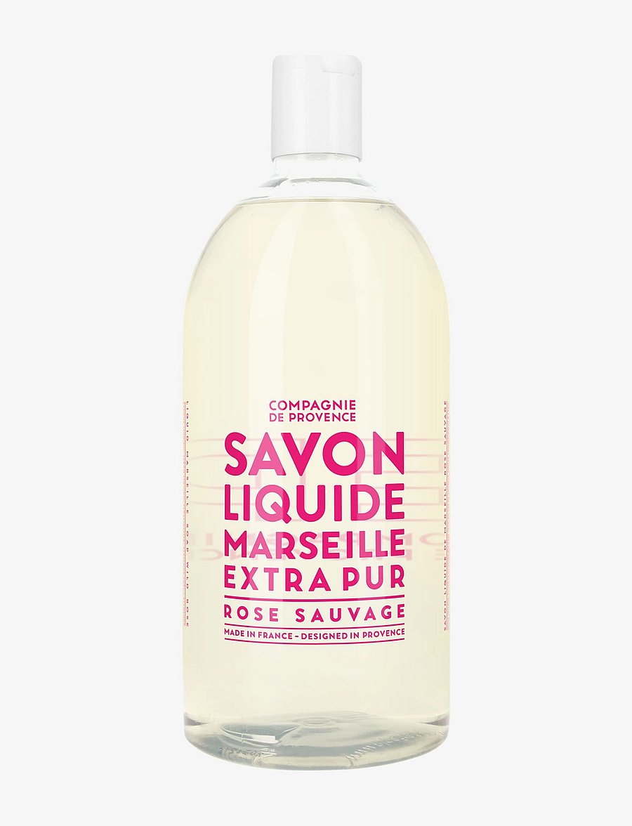 La Compagnie de Provence - LIQUID MARSEILLE SOAP REFILL WILD ROSE 1 L - käteseebi täitepakid - clear - 0