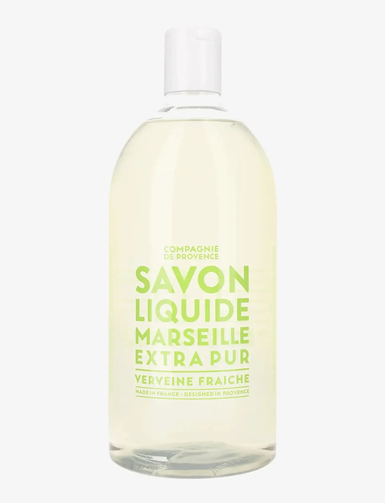 La Compagnie de Provence - LIQUID MARSEILLE SOAP REFILL FRESH VERBENA 1 L - tvål refill - clear - 0