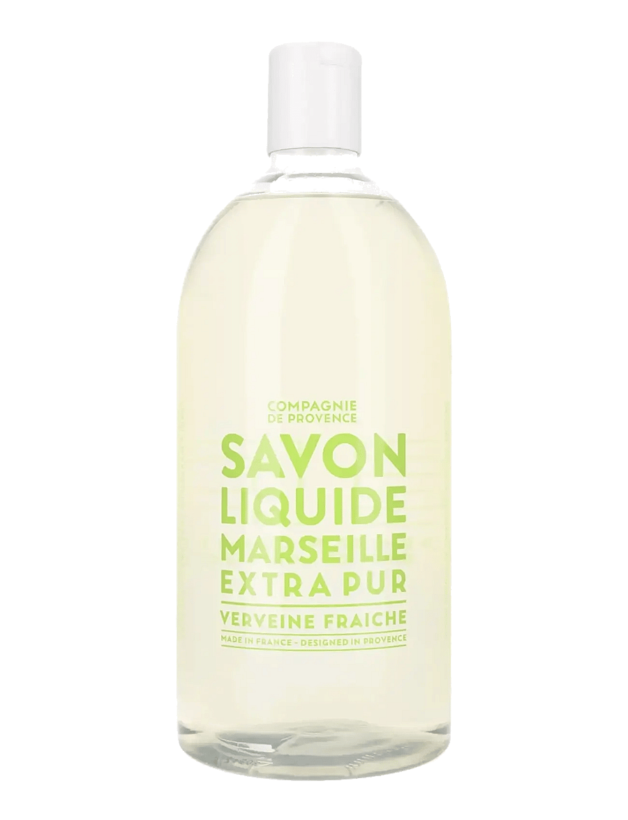 La Compagnie de Provence - LIQUID MARSEILLE SOAP REFILL FRESH VERBENA 1 L - käteseebi täitepakid - clear - 0
