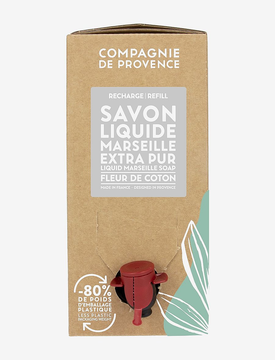 La Compagnie de Provence - LIQUID MARSEILLE SOAP REFILL COTTON FLOWER 3 L - nachfüllpackung handseife - clear - 0