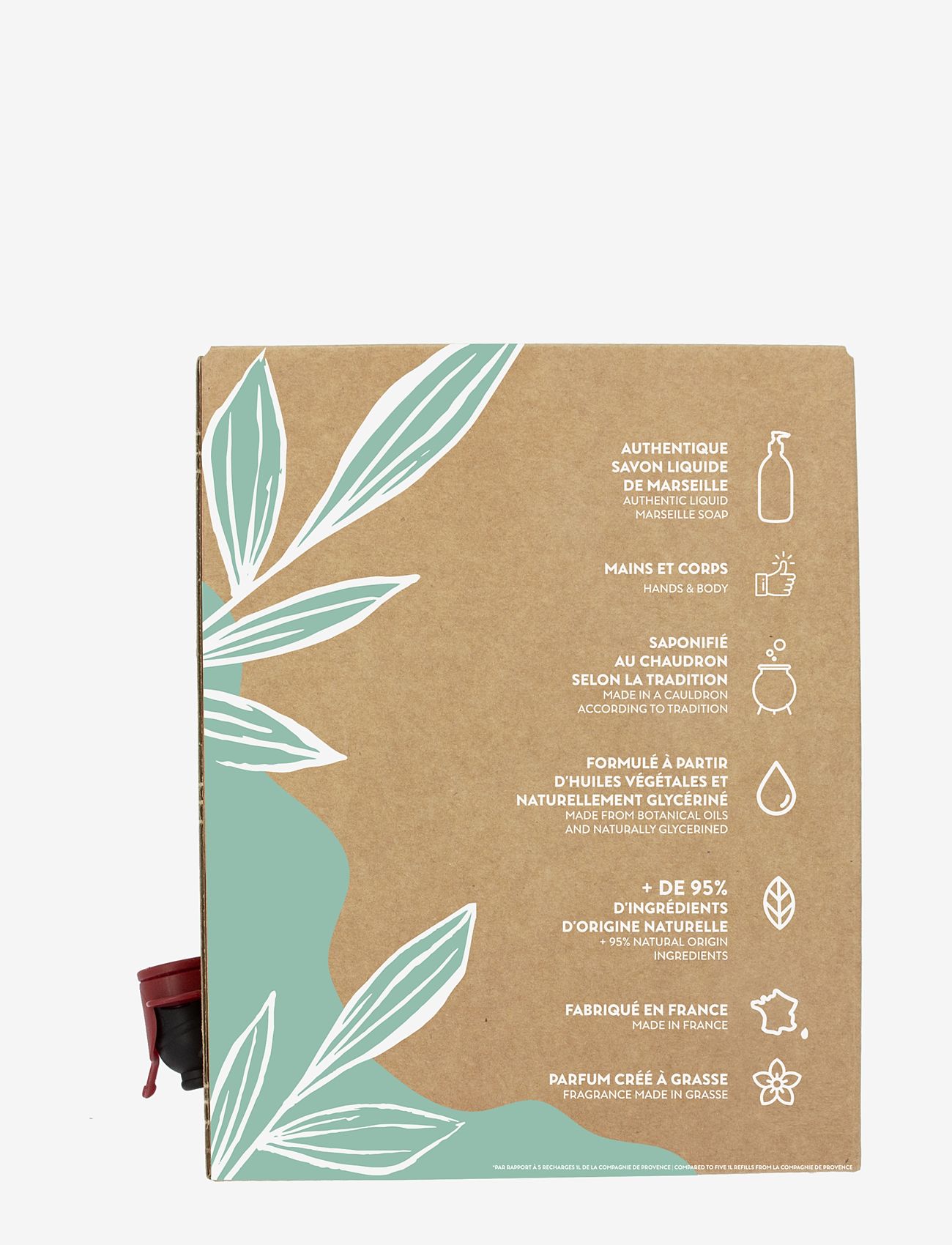 La Compagnie de Provence - LIQUID MARSEILLE SOAP REFILL COTTON FLOWER 3 L - rankų ploviklio užpildai - clear - 3