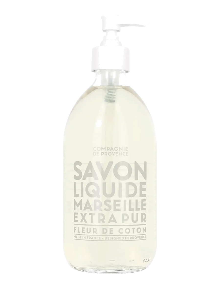 La Compagnie de Provence - LIQUID MARSEILLE SOAP COTTON FLOWER 495 ML - flüssige handseifen - clear - 0