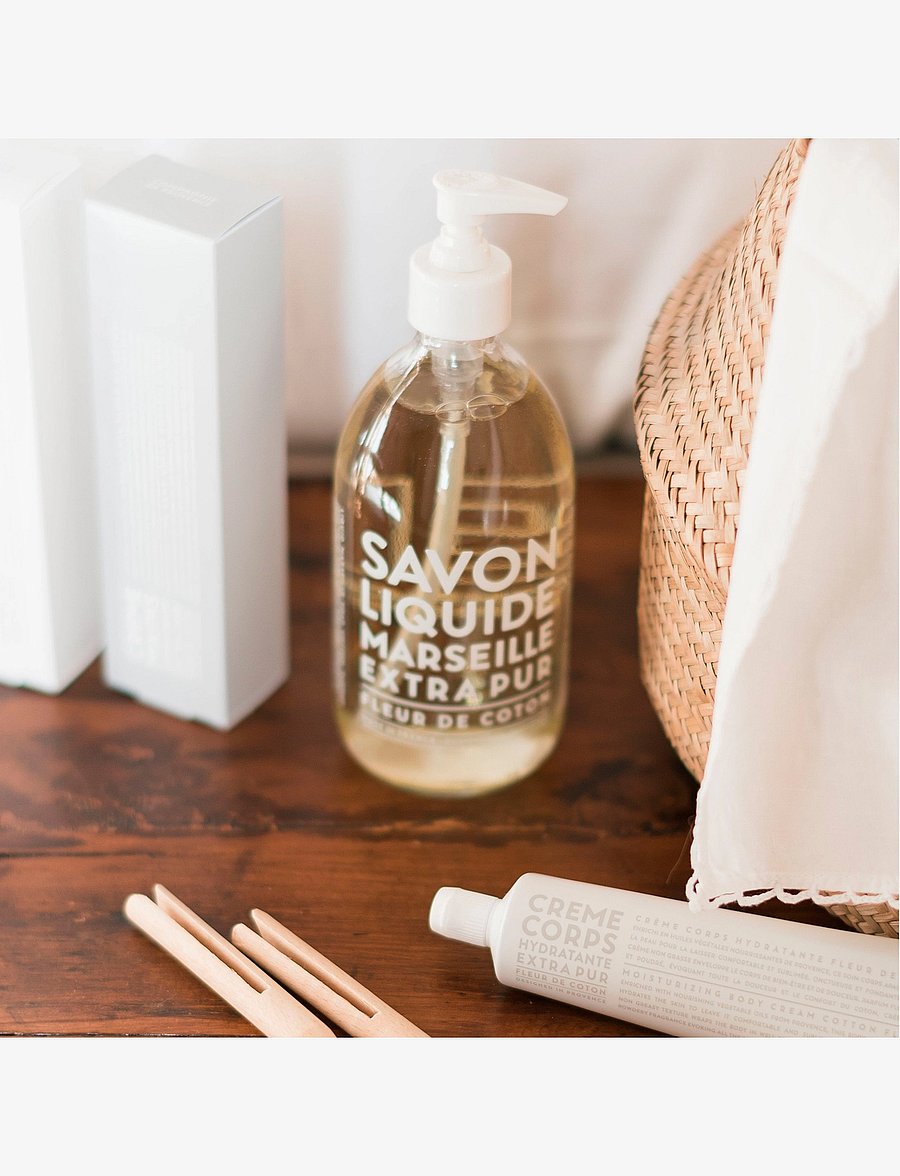 La Compagnie de Provence - LIQUID MARSEILLE SOAP COTTON FLOWER 495 ML - flüssige handseifen - clear - 1