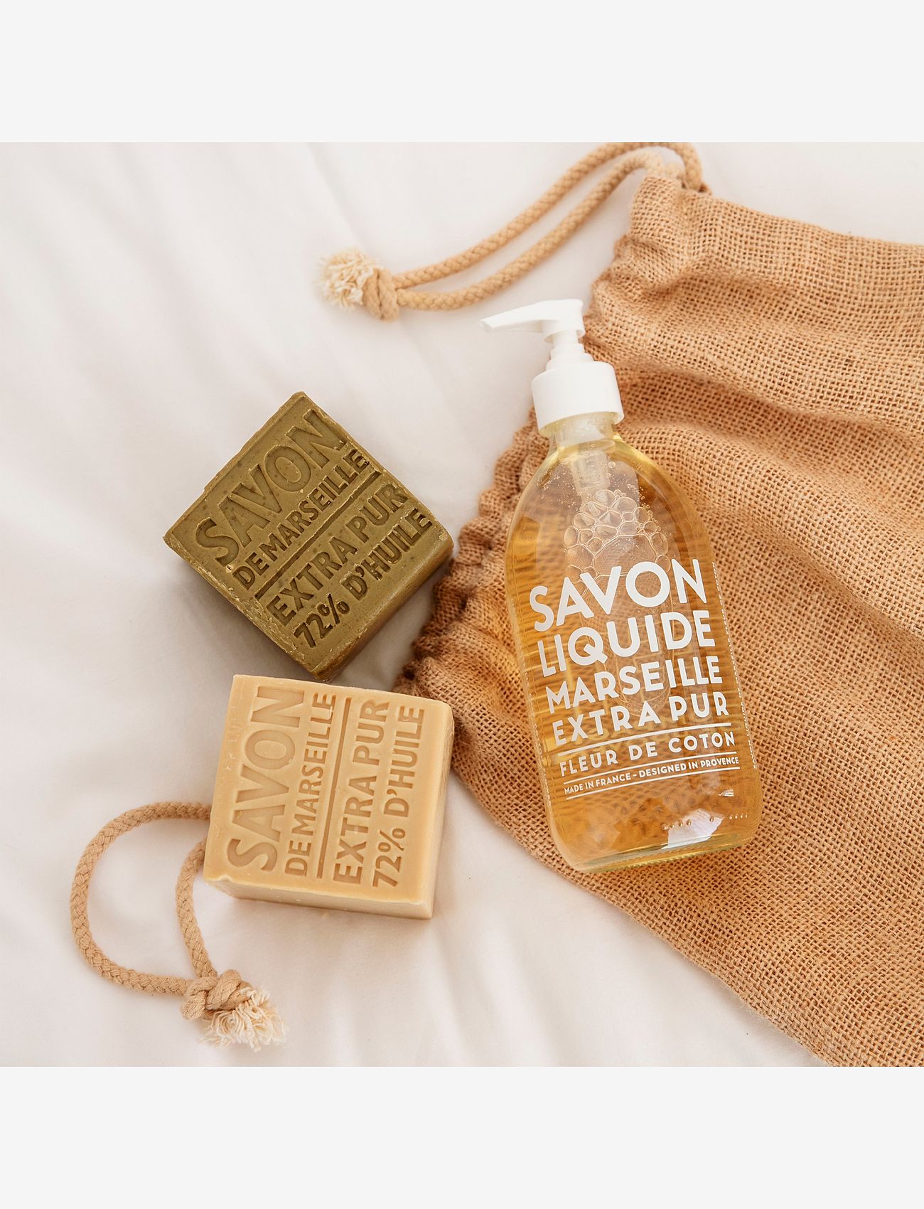 La Compagnie de Provence - LIQUID MARSEILLE SOAP COTTON FLOWER 495 ML - flydende sæber - clear - 3