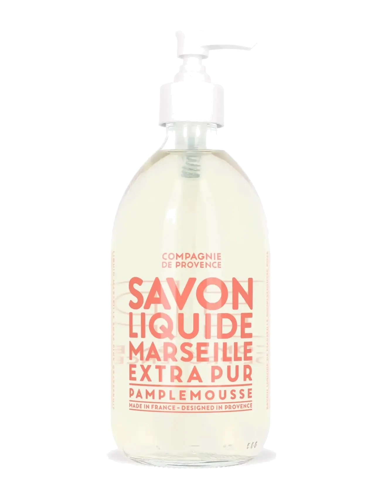 La Compagnie de Provence Liquid Marseille Soap Pink Grapefruit 495 Ml, ml, Hand Soap, Nackt - Wash Refill, Homeware