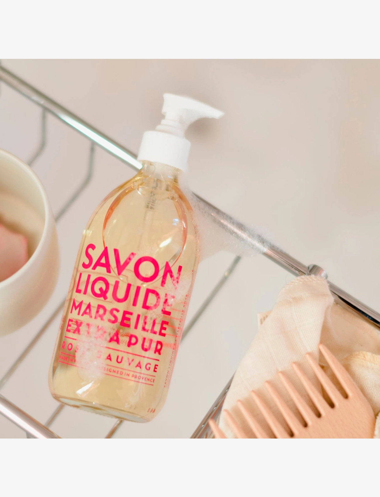 La Compagnie de Provence - LIQUID MARSEILLE SOAP WILD ROSE 495 ML - skysti rankų muilai - clear - 1