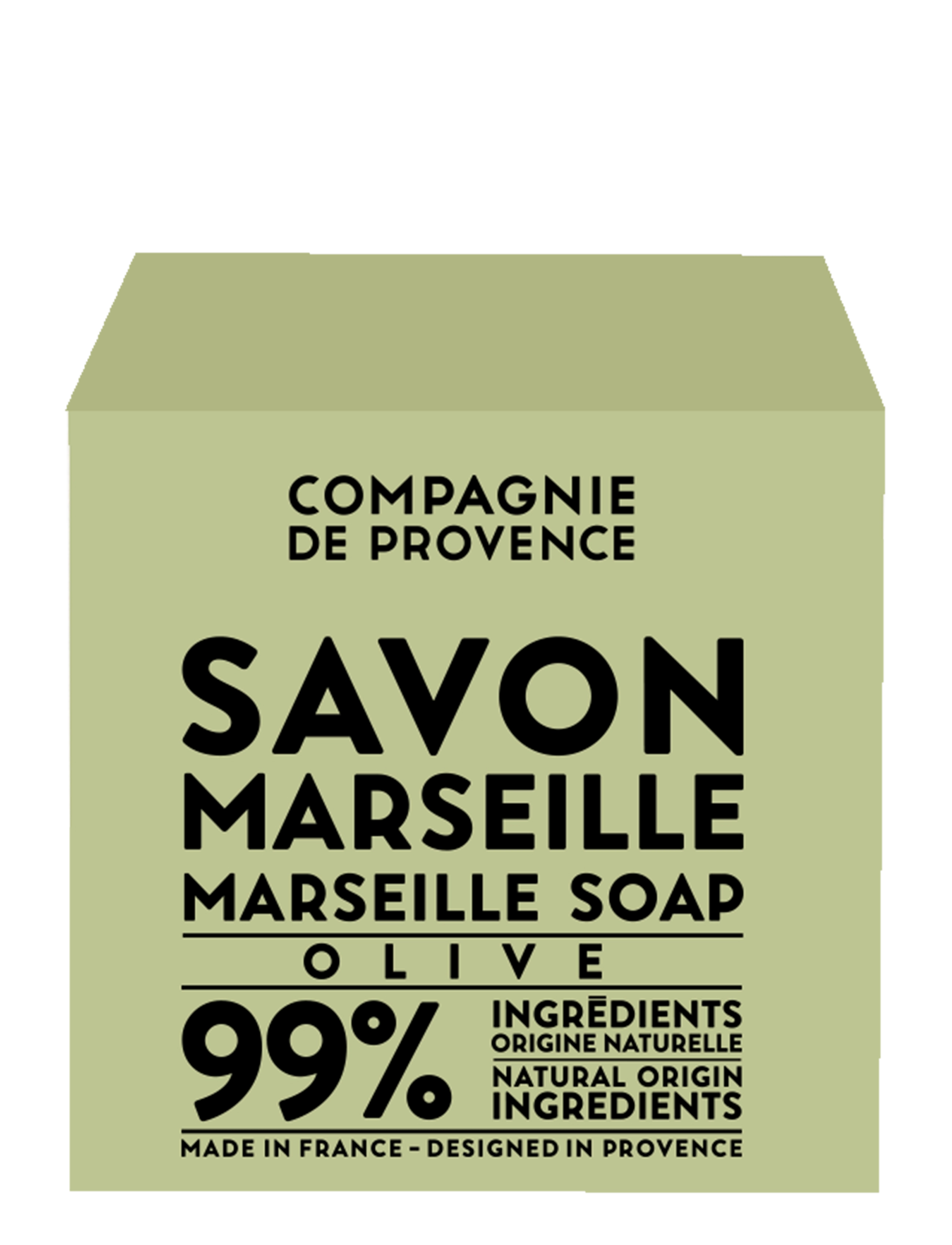 La Compagnie de Provence CUBE OF MARSEILLE SOAP OLIVE 400 G - Sæber & Håndcremer - CLEAR / undefined