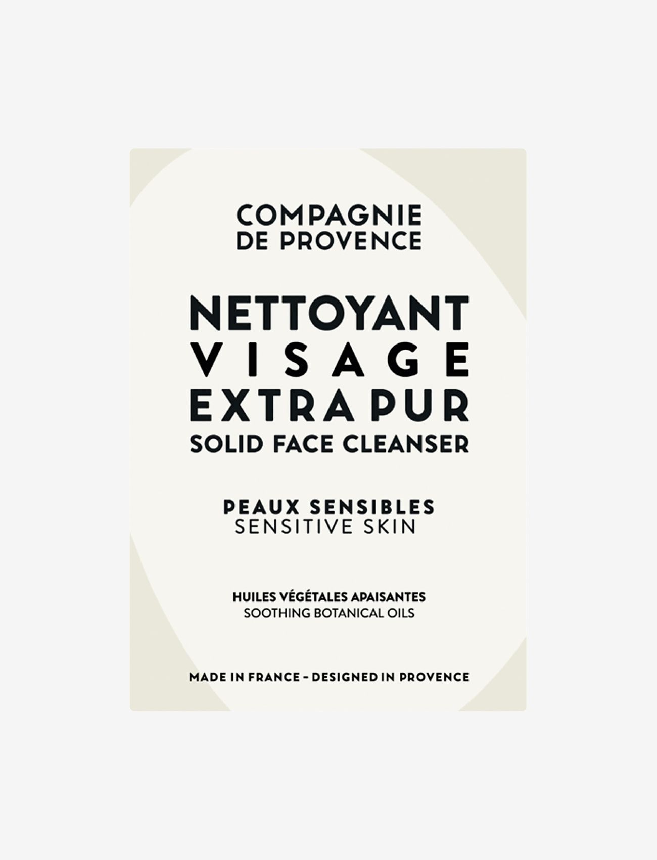 La Compagnie de Provence - SOLID FACE CLEANSER SENSITIVE SKIN 85 G - sæbebarer - clear - 0