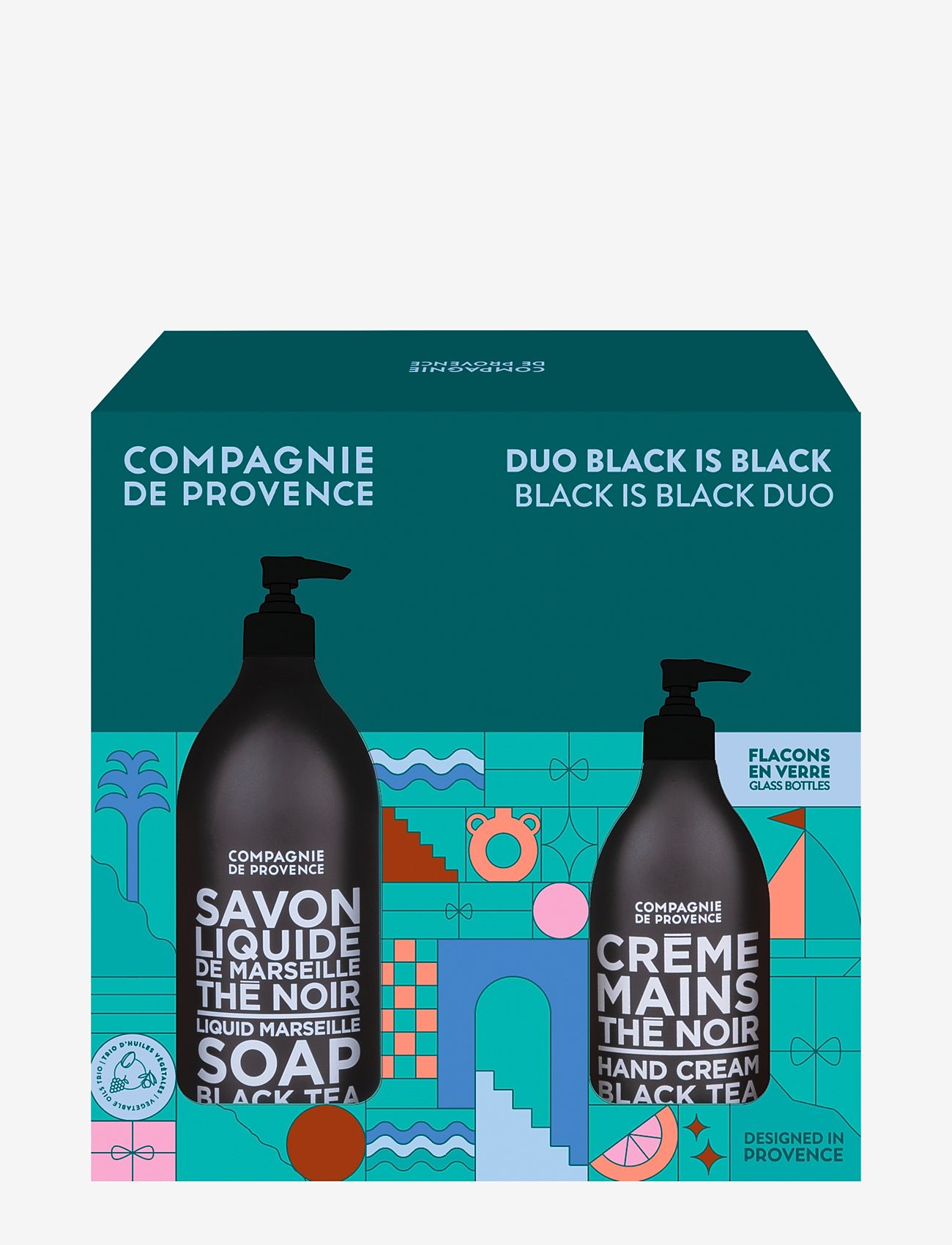 La Compagnie de Provence - BLACK IS BLACK  BLACK TEA DUO - Šķidrās roku ziepes - clear - 0
