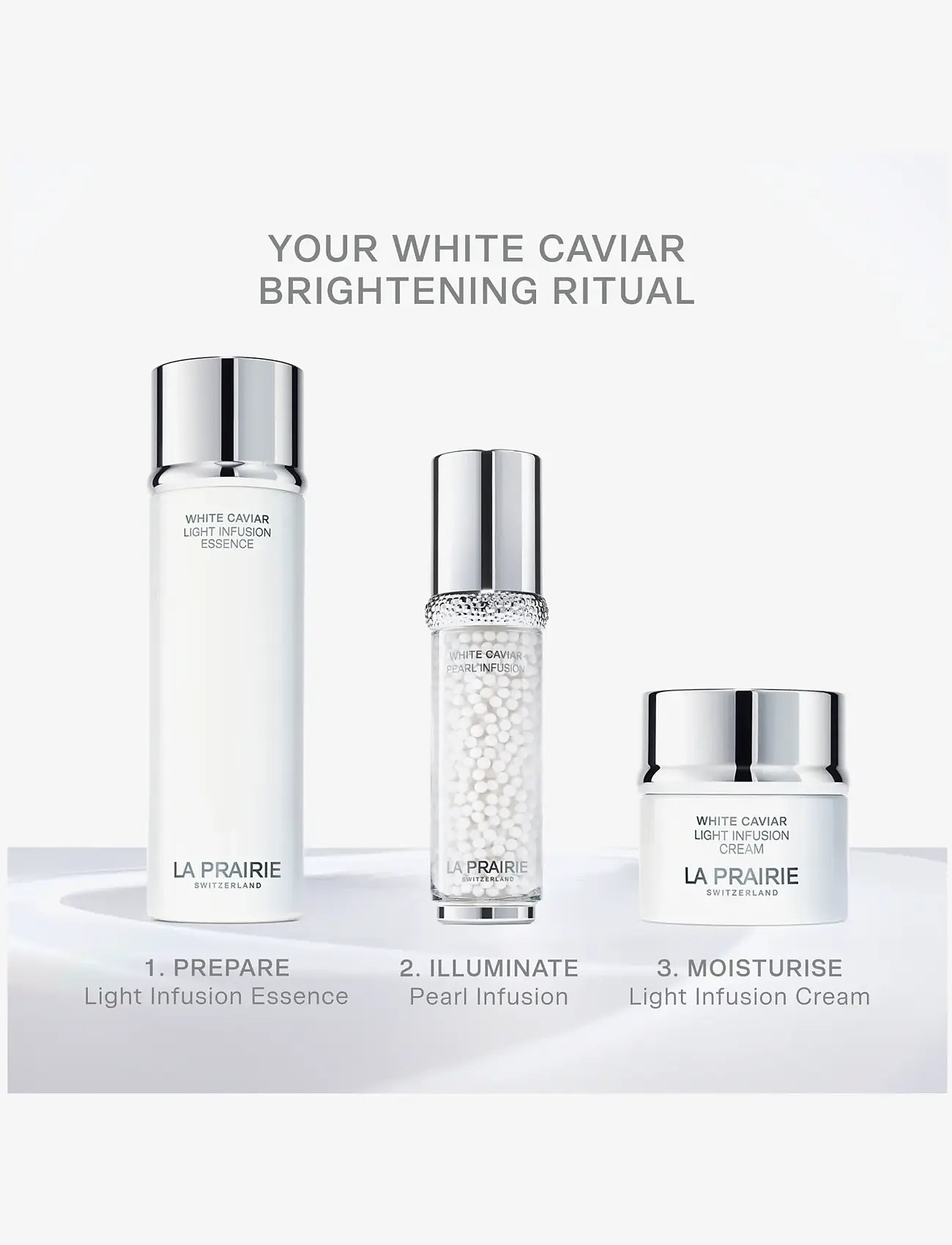 La Prairie - White Caviar Face cream 50 ml - päivävoiteet - clear - 5