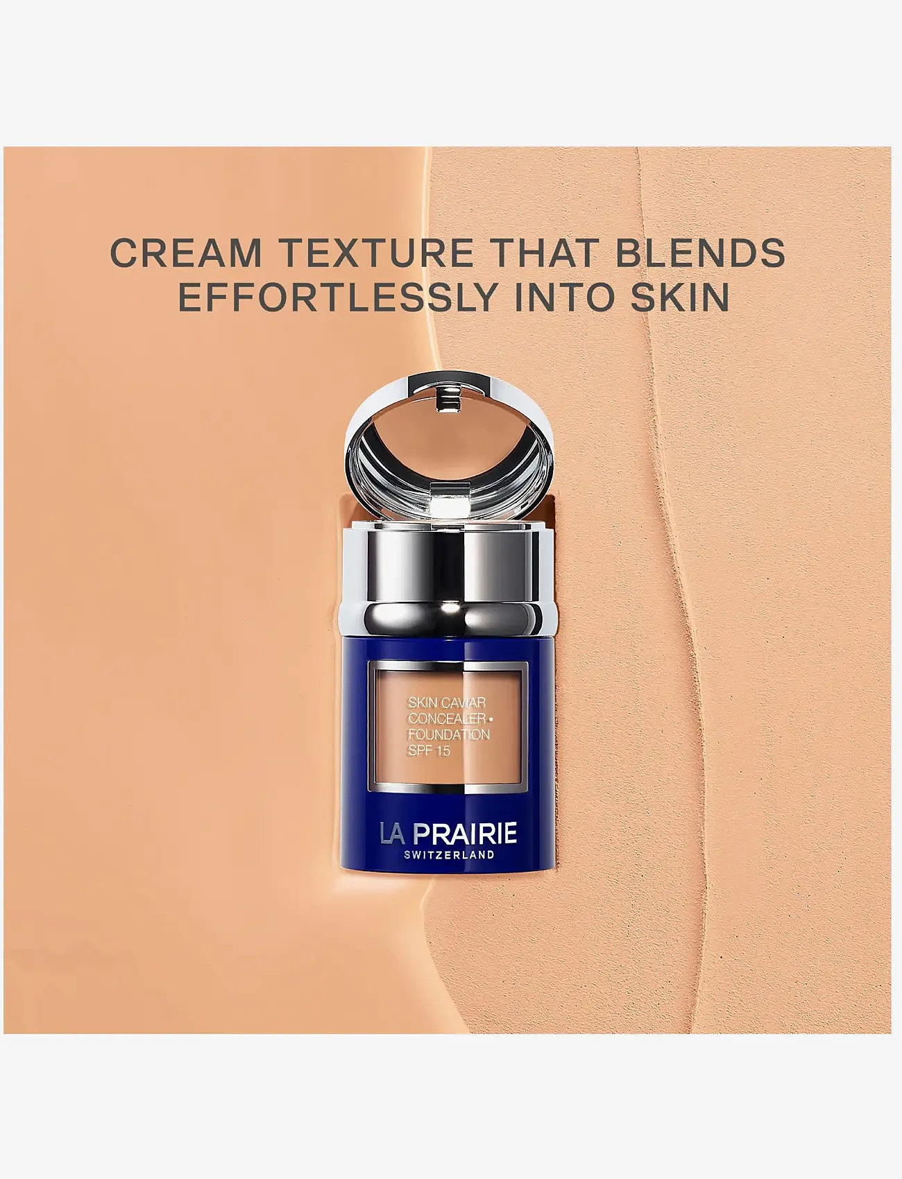La Prairie - FOUNDATION&POWDER PECHESKIN CAVIAR SPF15 - foundations - peche - 5