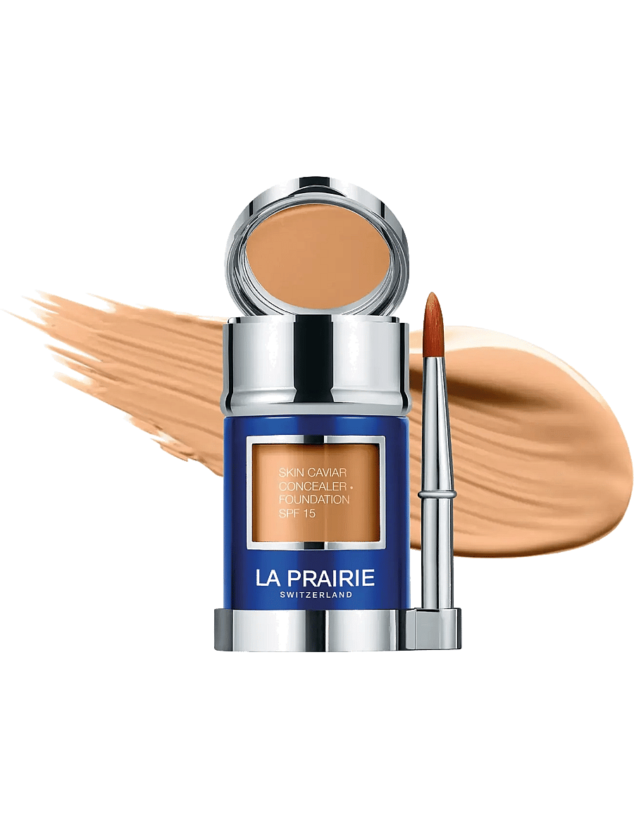 La Prairie - FOUNDATION&POWDER HONEYBEIGE SKIN CAVIAR SPF15 - smink - honey beige - 1