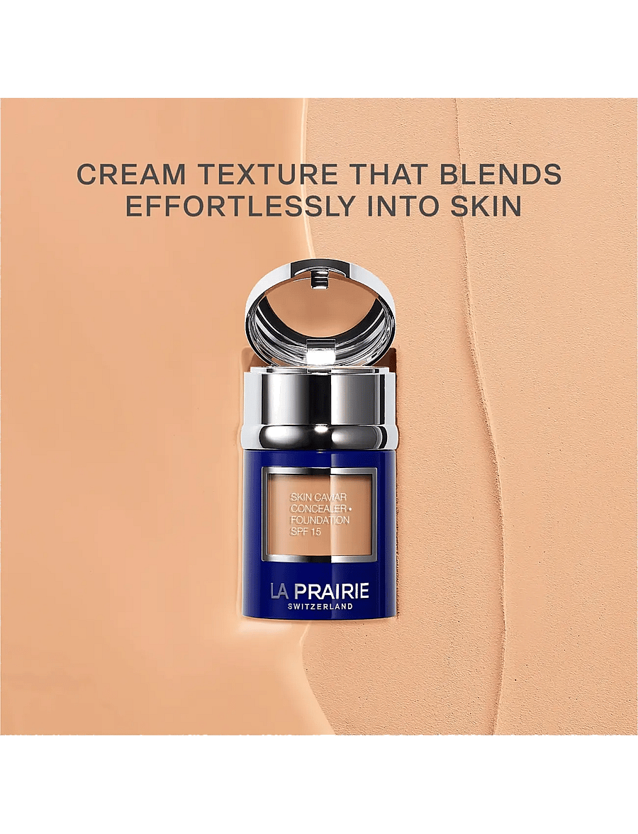La Prairie - FOUNDATION&POWDER HONEYBEIGE SKIN CAVIAR SPF15 - smink - honey beige - 5