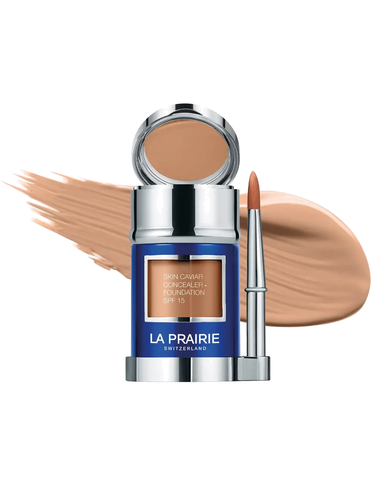 La Prairie - FOUNDATION&POWDER MOCHASKIN CAVIAR SPF15 - bliv klar til date night - mocha - 1