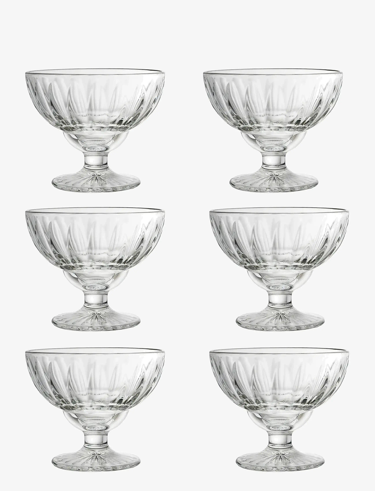 La Rochére - La Rochère Footed Bowl Elise, 6 pcs - serveerimisnõud - clear - 1
