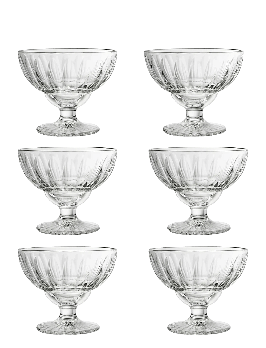 La Rochére - La Rochère Footed Bowl Elise, 6 pcs - serveerimisnõud - clear - 1