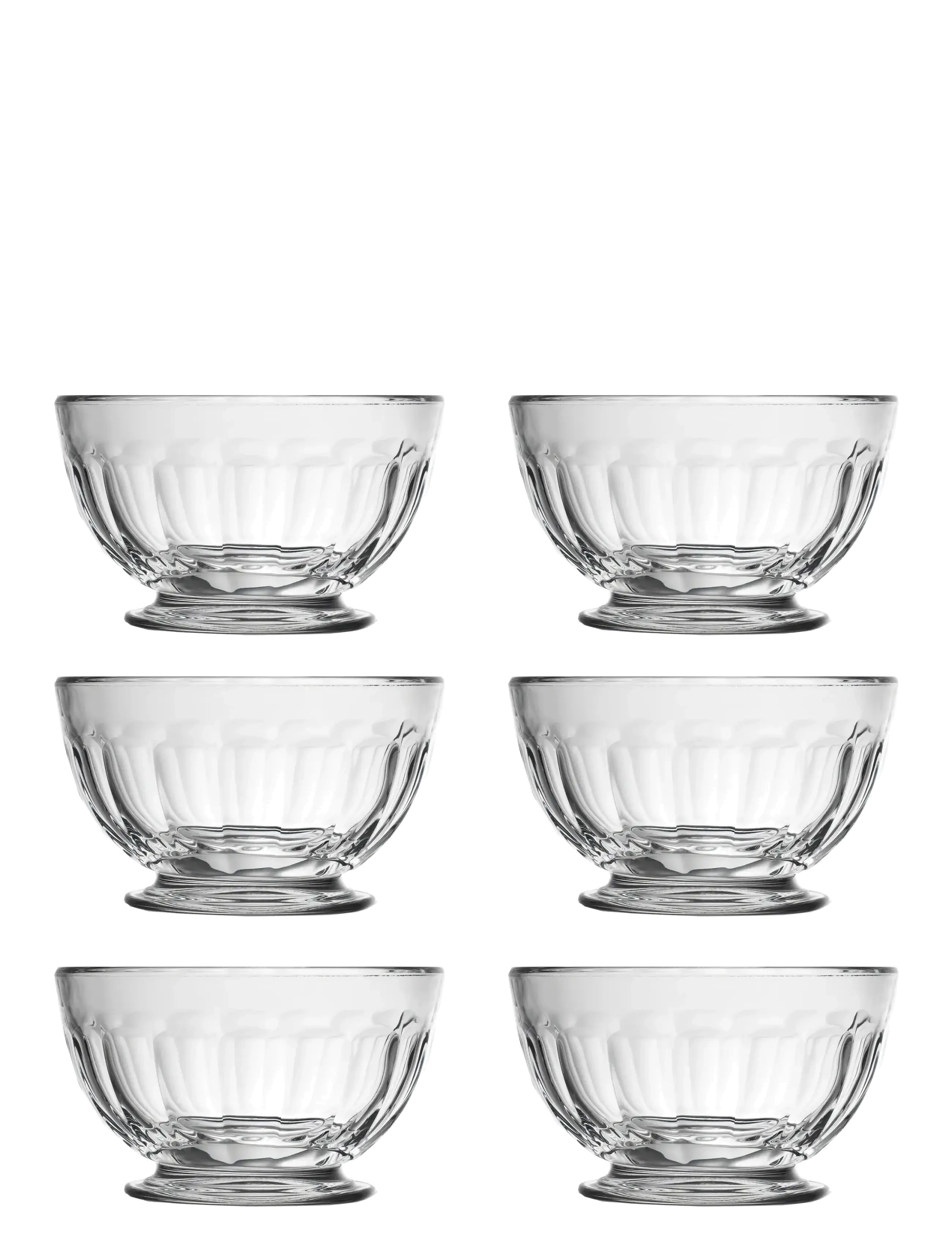 La Rochére Skål På Fod Sæt Med 6, 50 CL, Bowls & Serving Dishes, Nackt - Bowls, Homeware