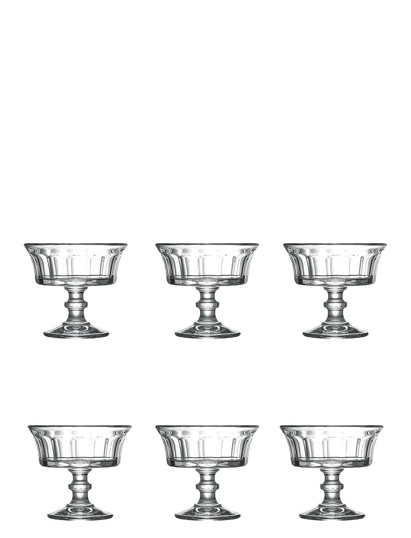 La Rochére - La Rochère Footed Dessert Bowl Perigord, 6 pcs - servierschalen - clear - 0
