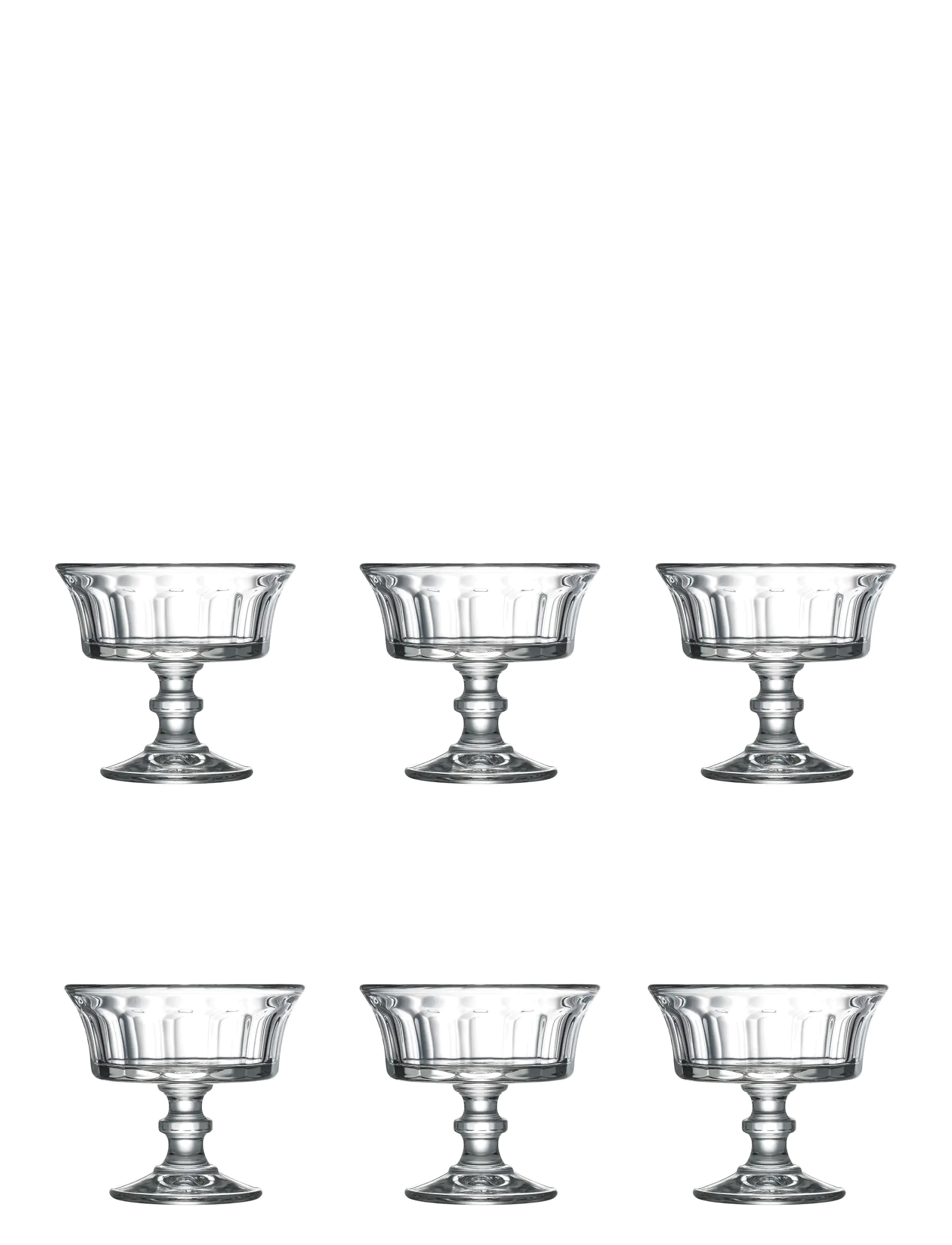 La Rochére La Rochère Footed Dessert Bowl Perigord, 6 pcs - La Rochére - CLEAR / undefined