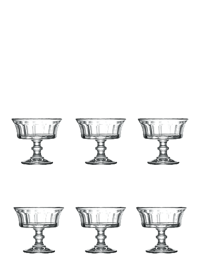 La Rochére La Rochère Footed Dessert Bowl Perigord, 6 pcs - Schüsseln - CLEAR / undefined