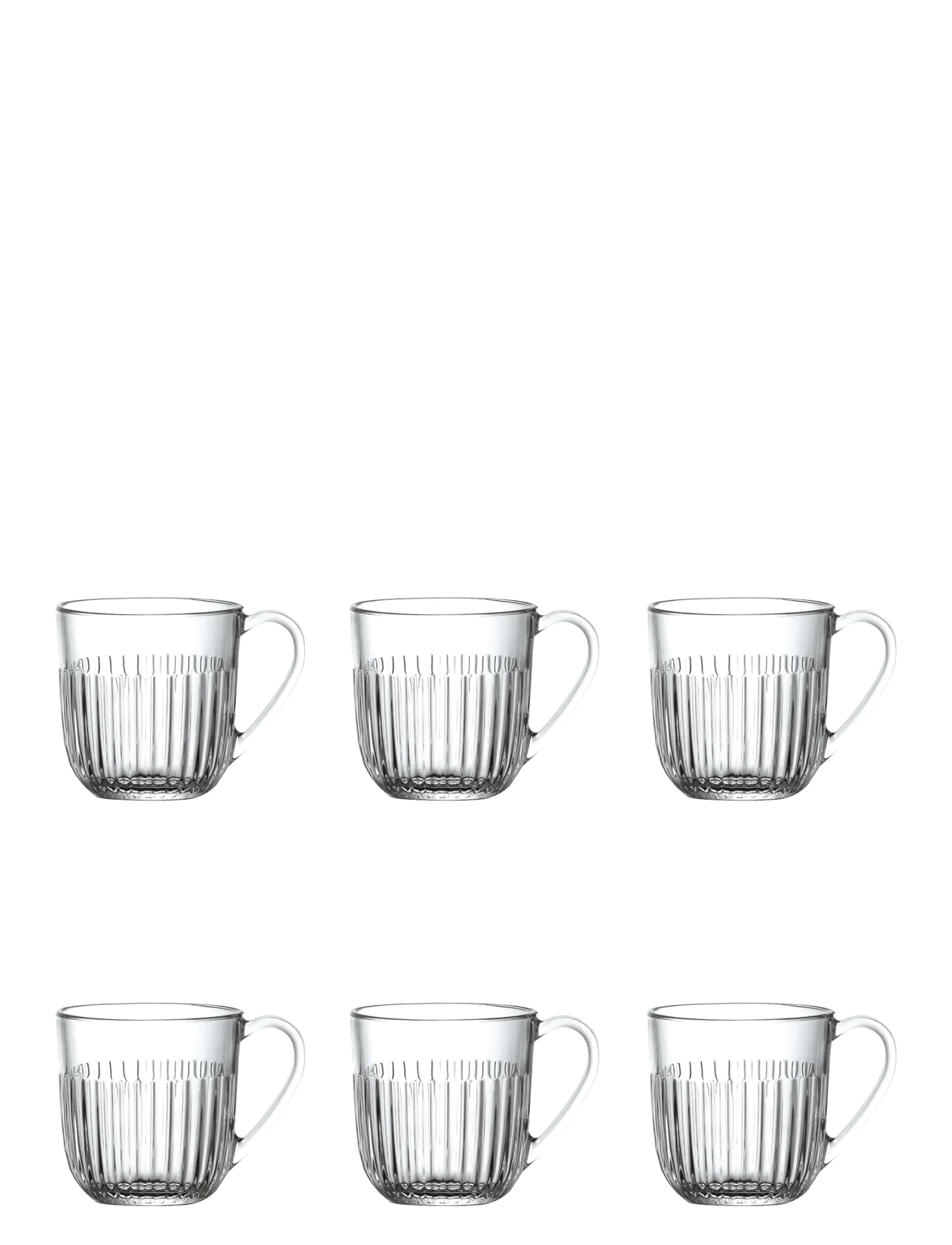 La Rochére Glas Med Hank Til Varme Drikke 6 Glas, Tea Kop, Nude, Str: 27 CL