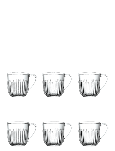 La Rochére La Rochère Mug with Handle Ouessant, 6 pcs - Tassid ja kruusid - CLEAR / undefined