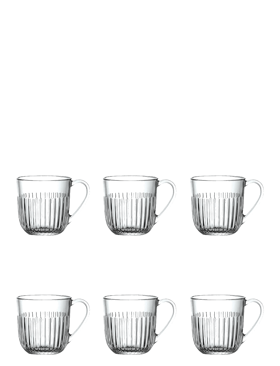 La Rochére - La Rochère Mug with Handle Ouessant, 6 pcs - teetassid - clear - 1