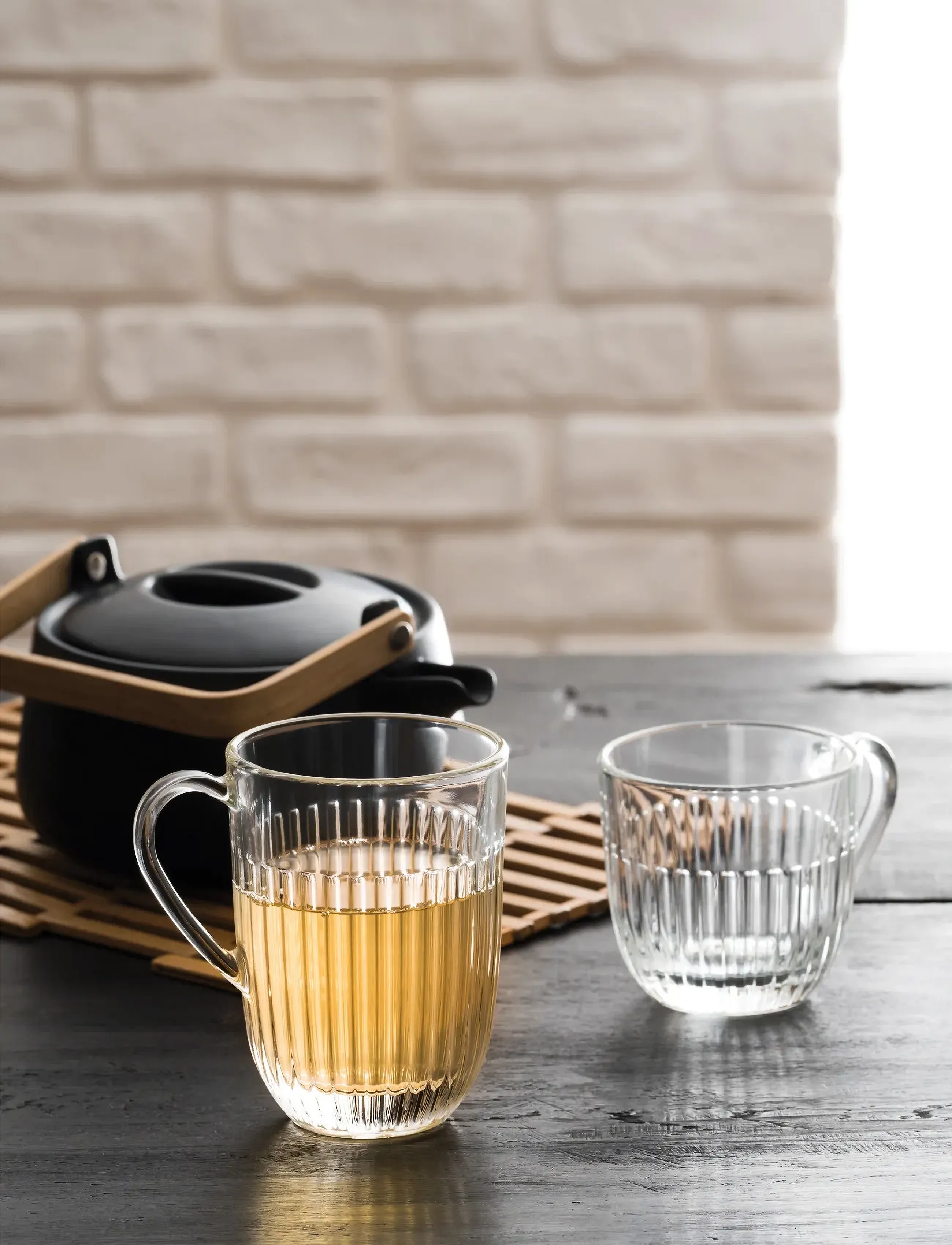La Rochére Glas Med Hank Til Varme Drikke 6 Glas, 27 CL, Cups & Mugs, Nackt - Tea Cups, Homeware