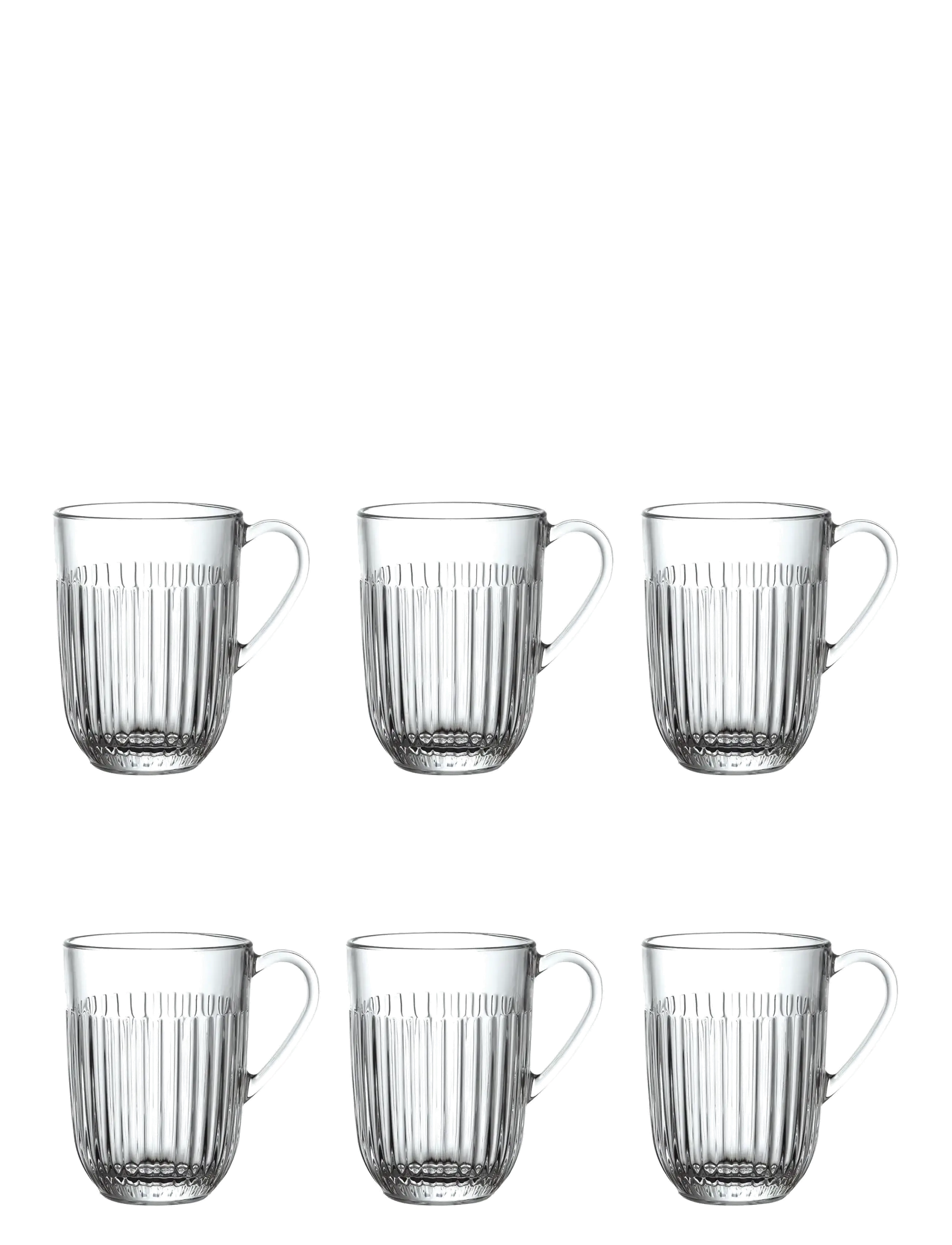 La Rochére Krus med hank til varme drikke - 6 glas - Krus & Kopper - CLEAR / undefined