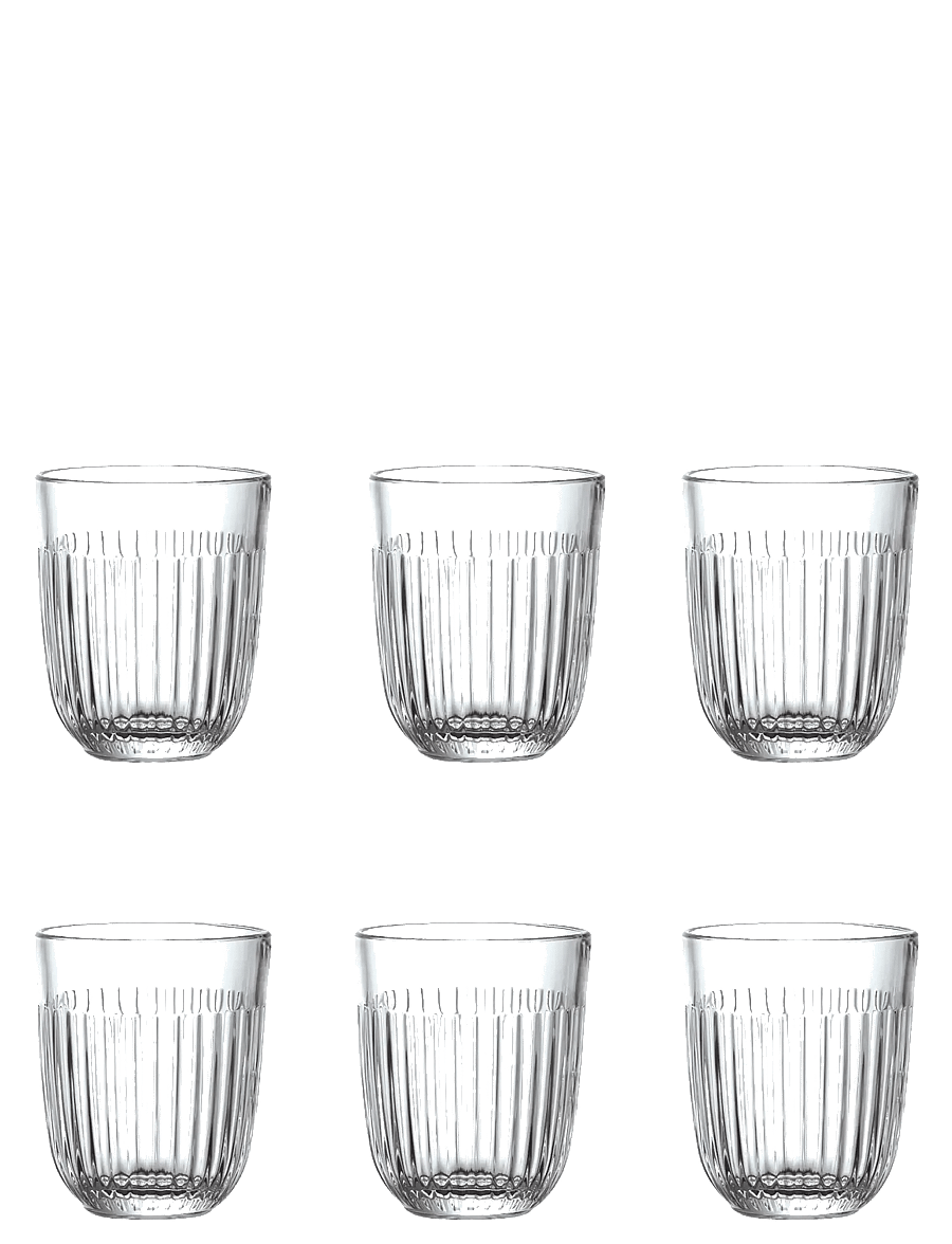 La Rochére - La Rochère Water Glass Ouessant, 6 pcs - joogiklaasid - clear - 1
