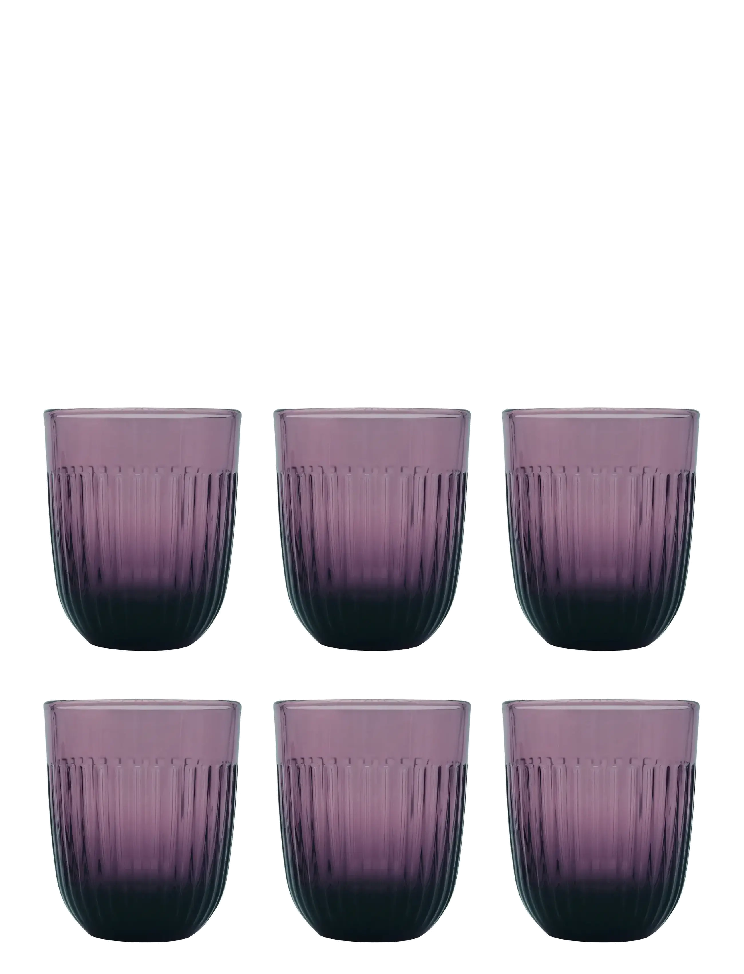 La Rochère Water Glass Ouessant Aubergine, 6 Pcs, Drikkeglas, Lila, Str: 29 CL
