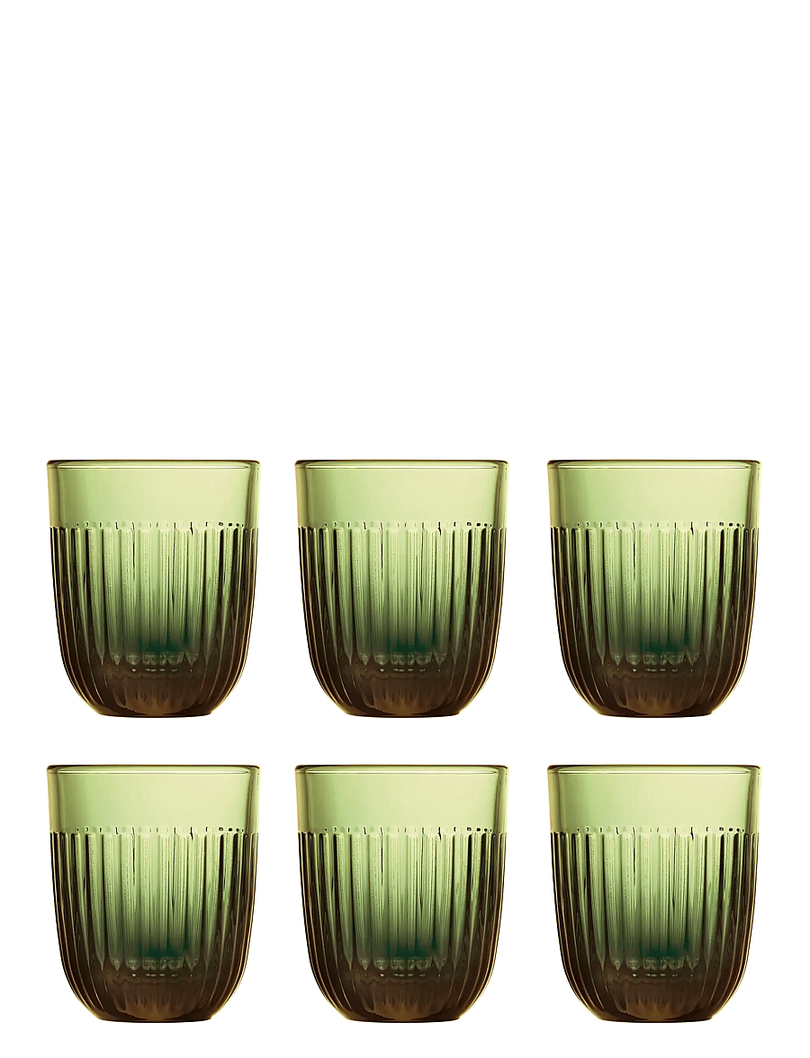 La Rochère - La Rochère Water Glass Ouessant Olive Green, 6 pcs - trinkgläser - green - 1