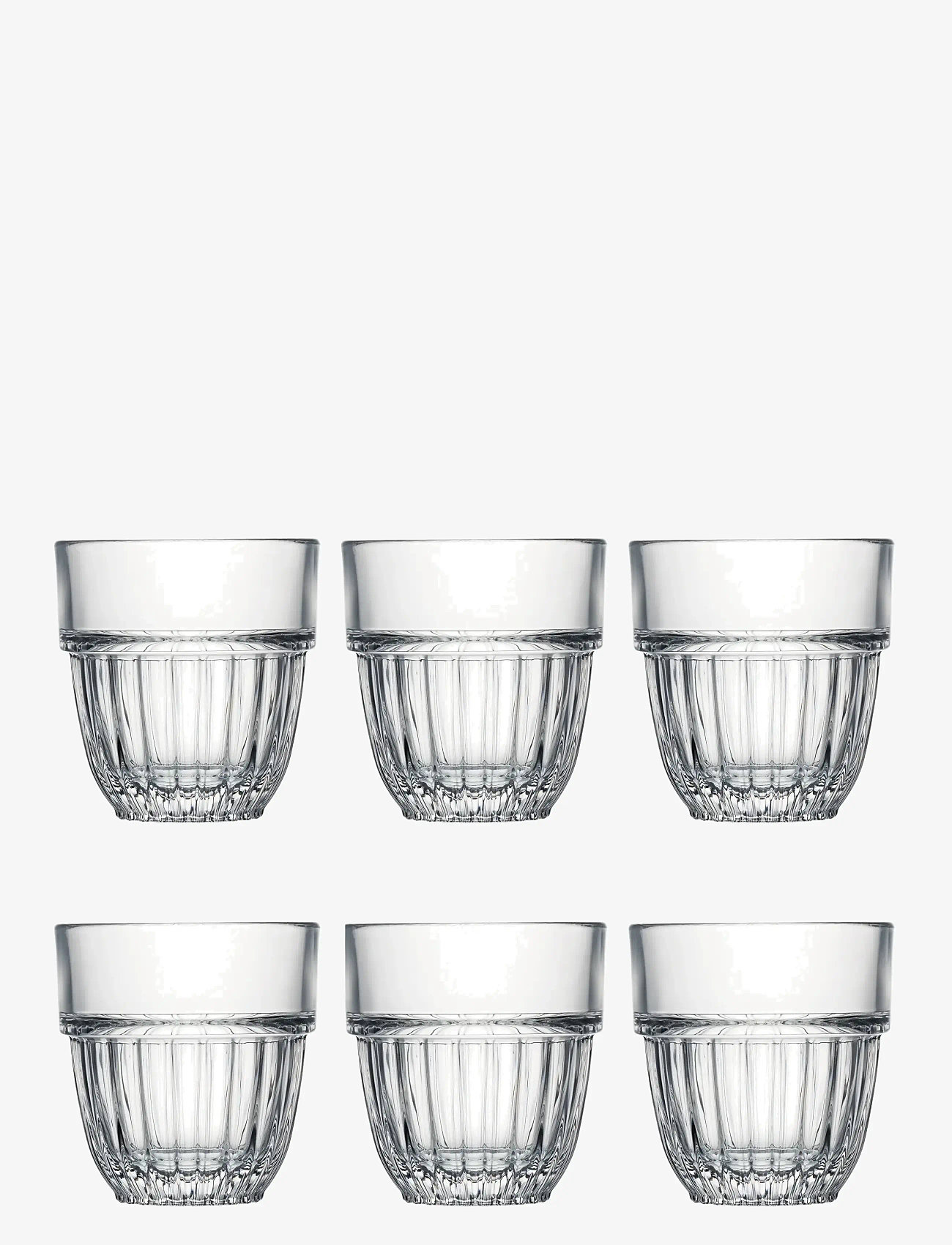 La Rochére - La Rochère Stackable Water Glass Cedrat, 6 pcs - trinkgläser - clear - 1