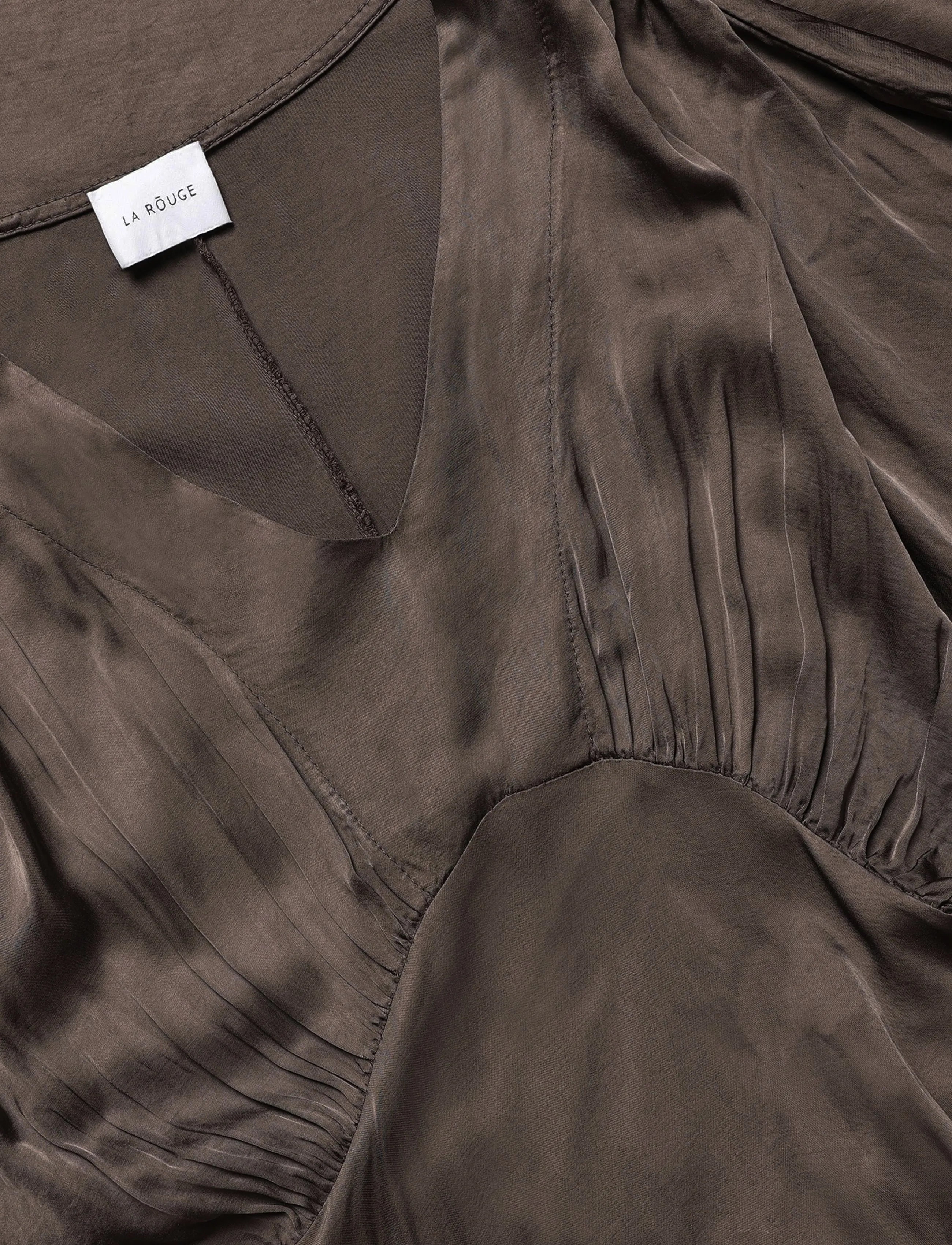 La Rouge - Silke Dress - festmode zu outlet-preisen - brown - 2