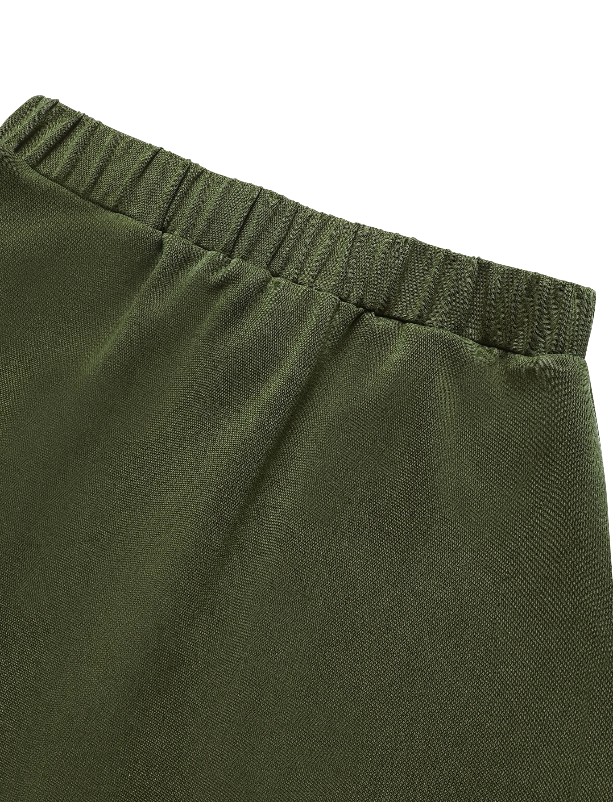 La Rouge - Thilde Skirt - midiseelikud - army green - 2