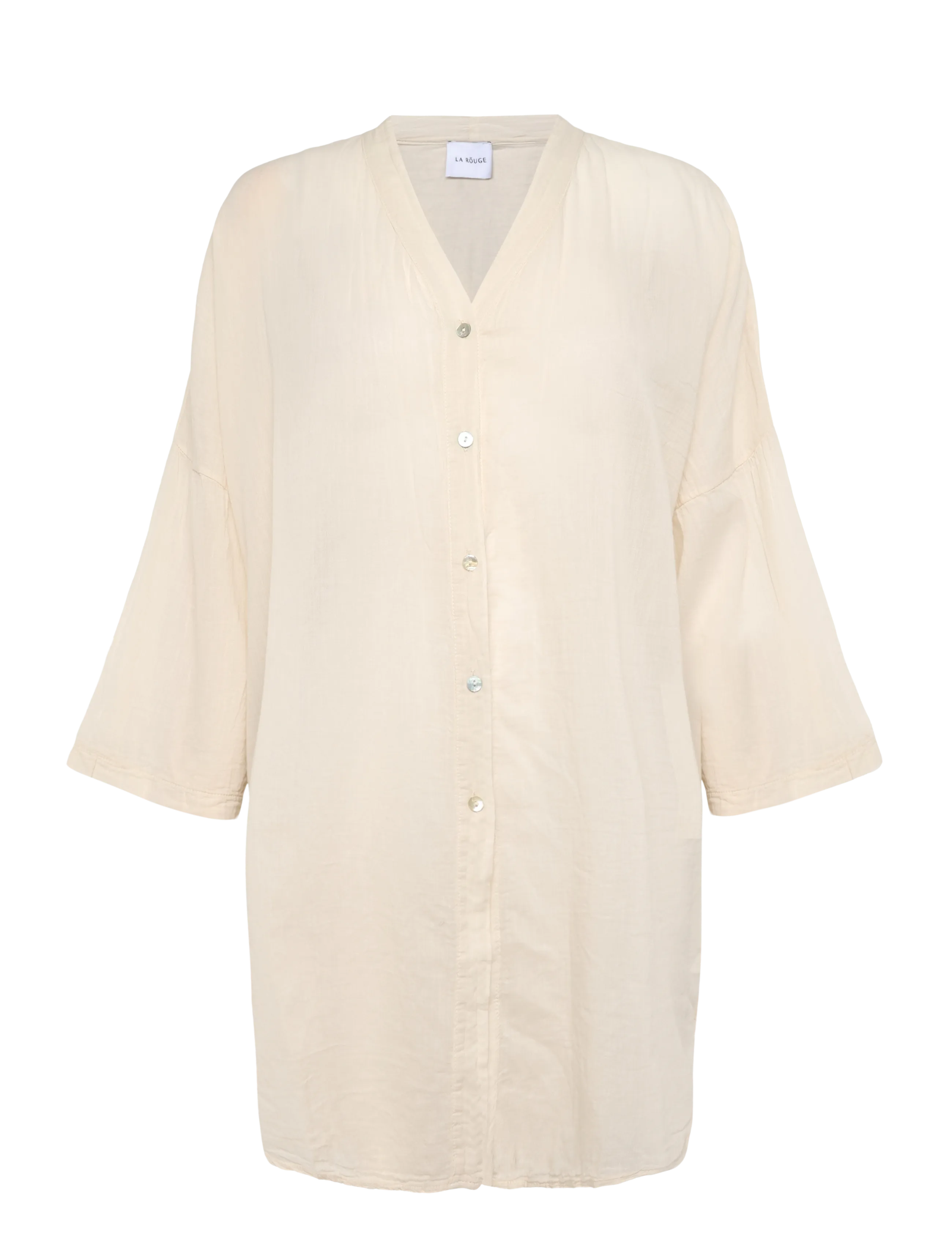 LA ROUGE Anette Long Shirt Cream - XS/S - Damen