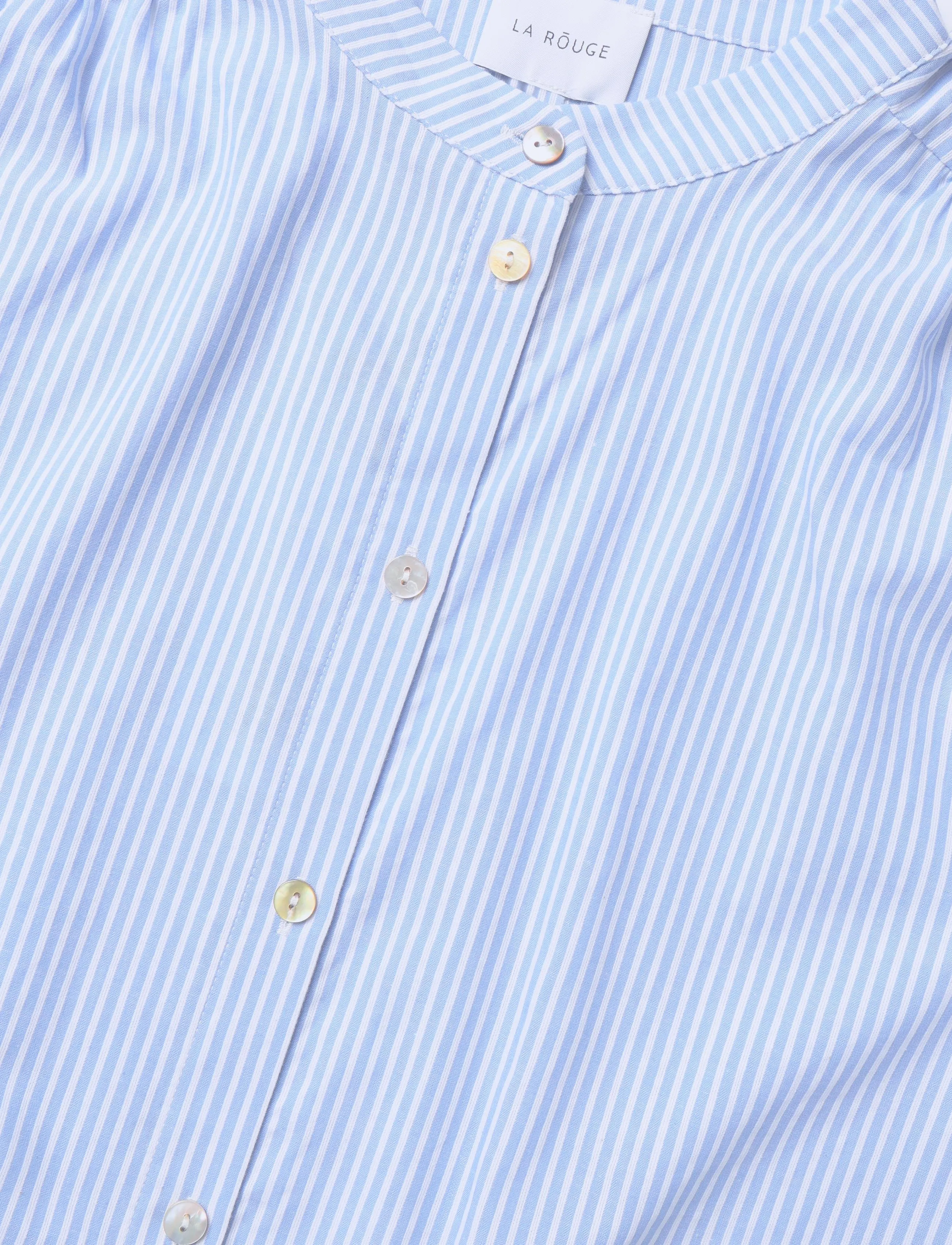 La Rouge - Mia Dress - hemdkleider - light blue stripe - 2