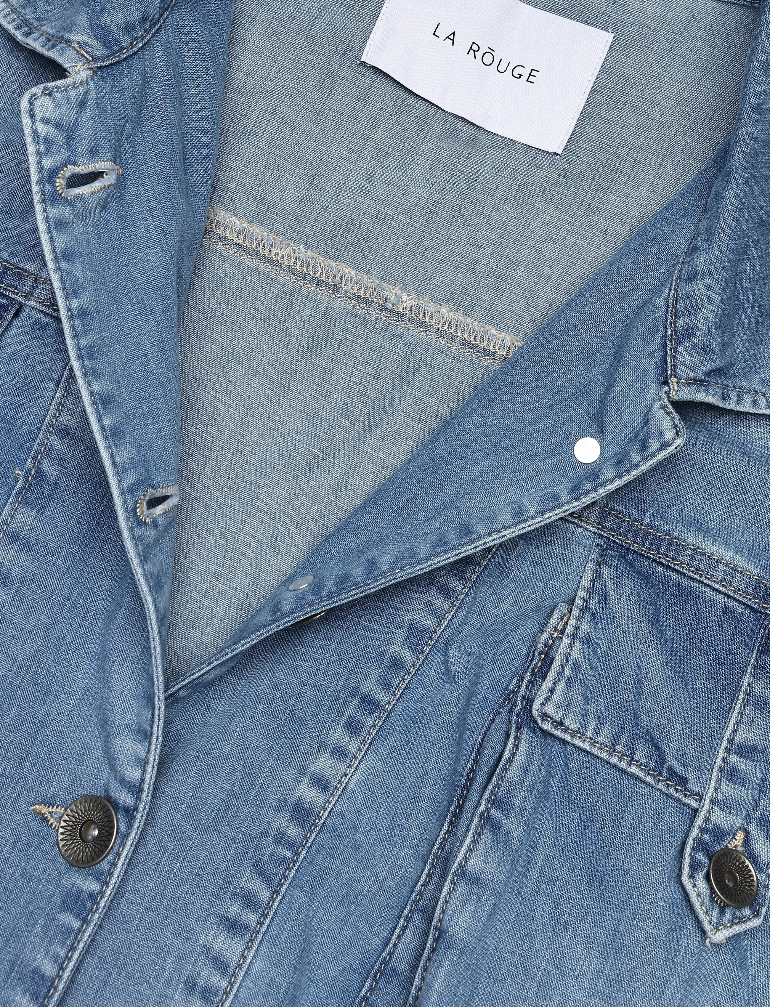 La Rouge - Sanne Jacket - frühlingsjacken - denim - 2