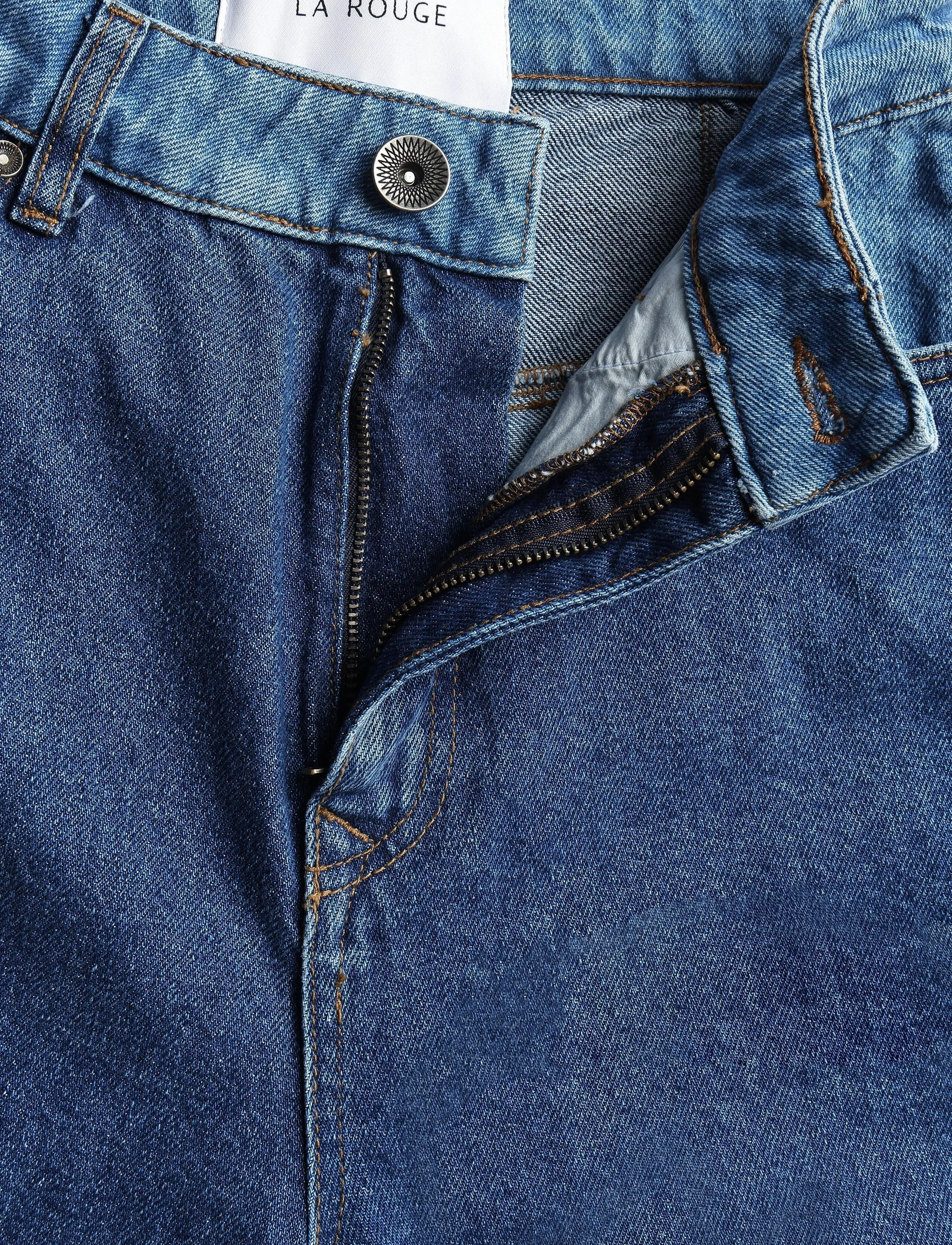 La Rouge - Norah Pants - vida jeans - denim stone wash - 3