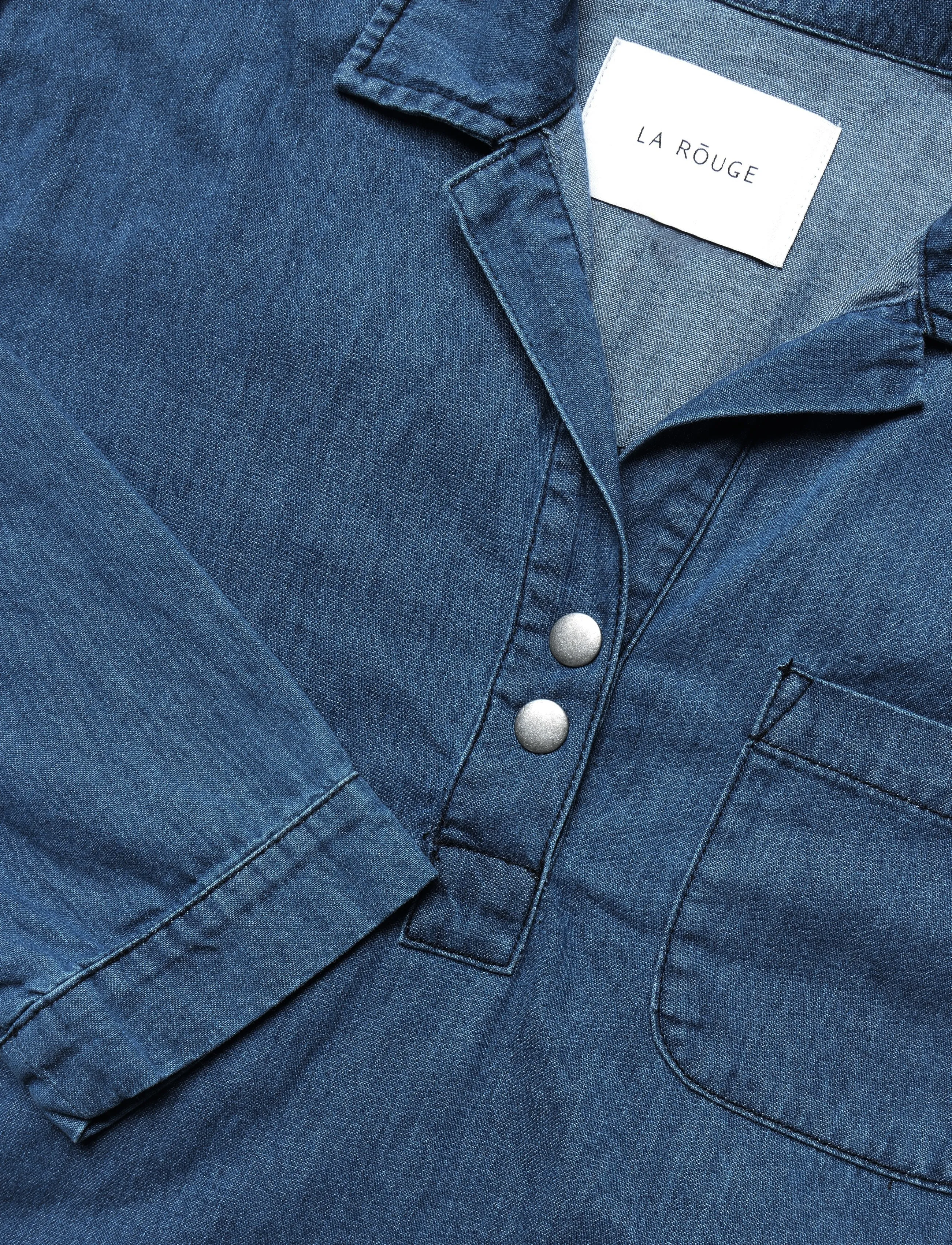 La Rouge - Petra Shirt - bleach denim - 2